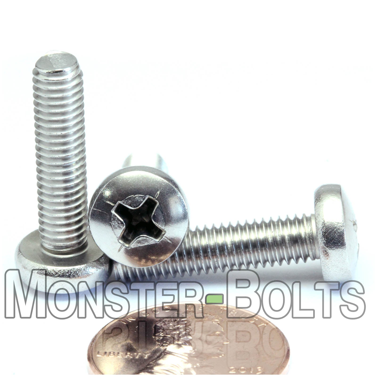 M5 Phillips Pan Head Machine screws, A2 Stainless Steel DIN 7985A Coarse Thread