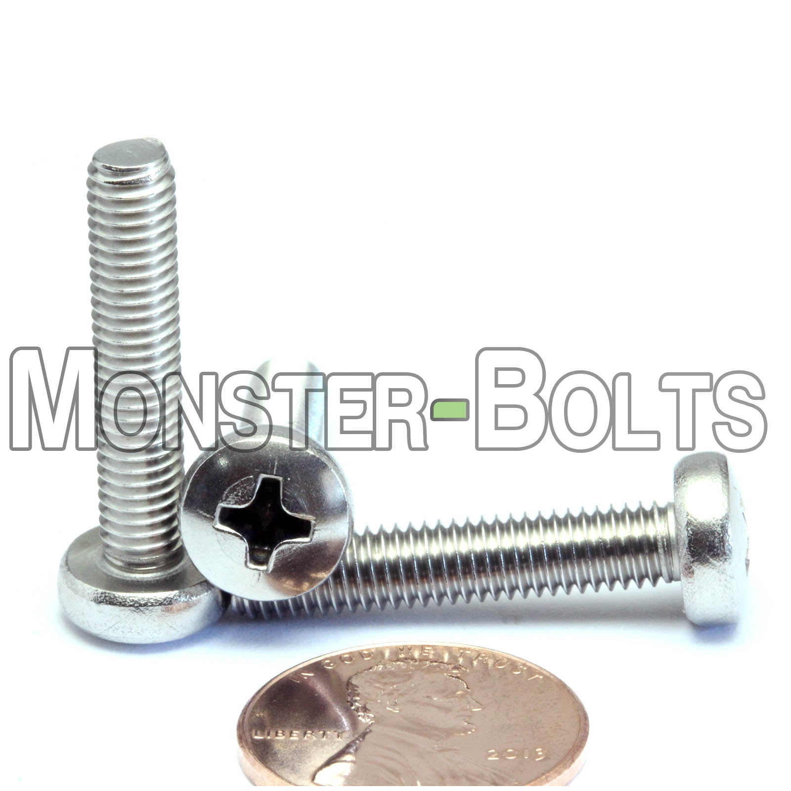 M5 Phillips Pan Head Machine screws, A2 Stainless Steel DIN 7985A Coarse Thread