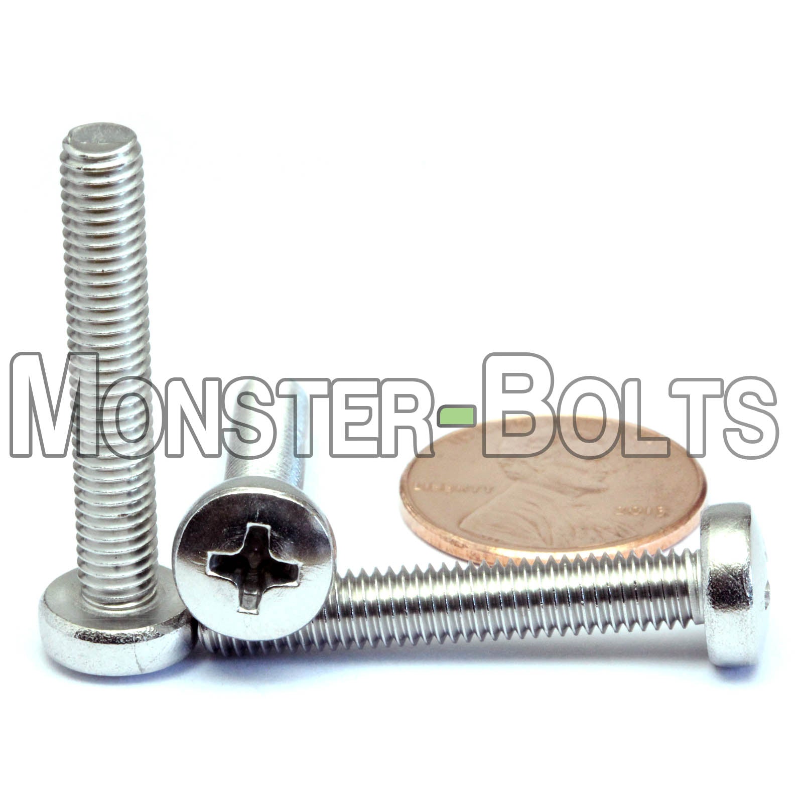 M5 Phillips Pan Head Machine screws, A2 Stainless Steel DIN 7985A Coarse Thread