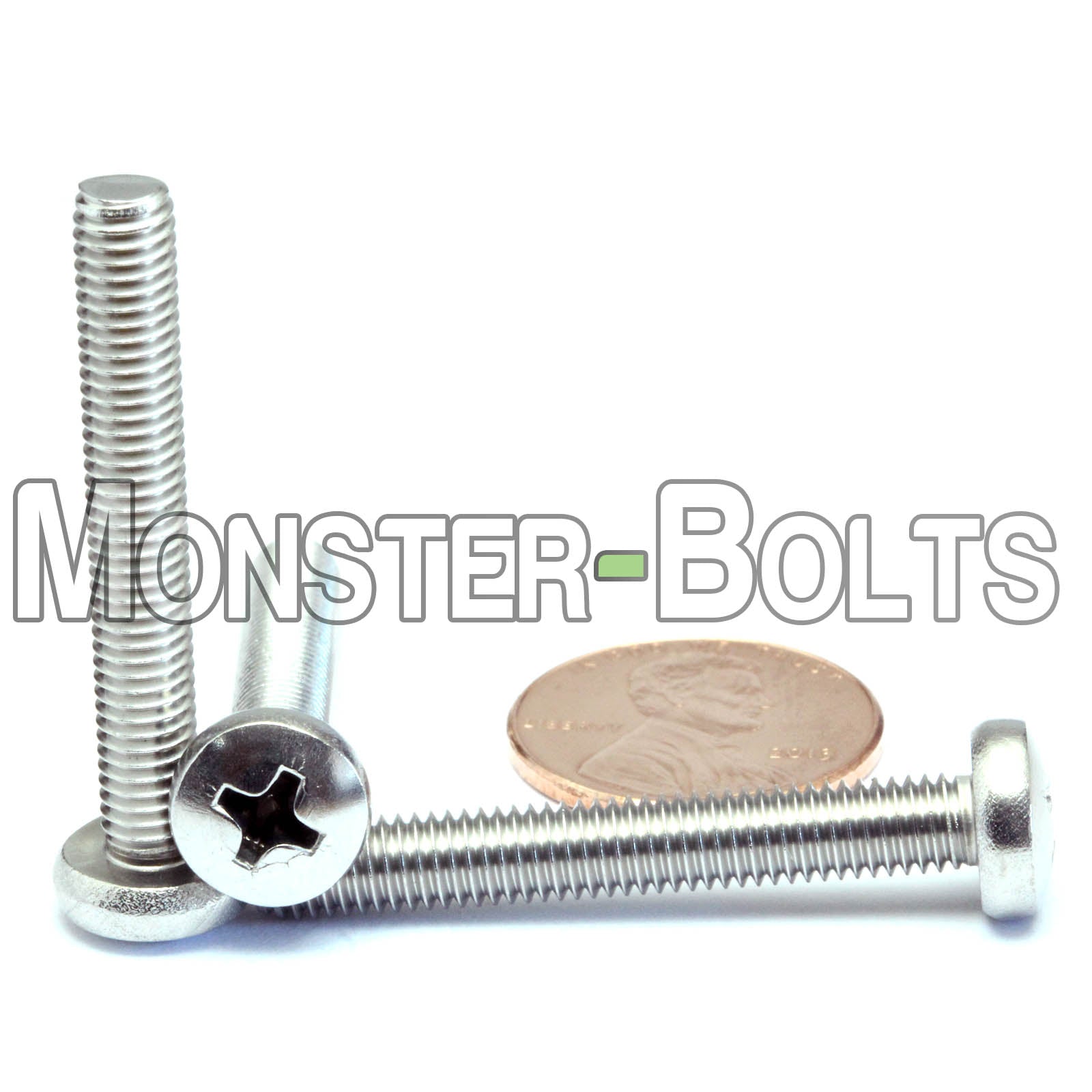 M5 Phillips Pan Head Machine screws, A2 Stainless Steel DIN 7985A Coarse Thread