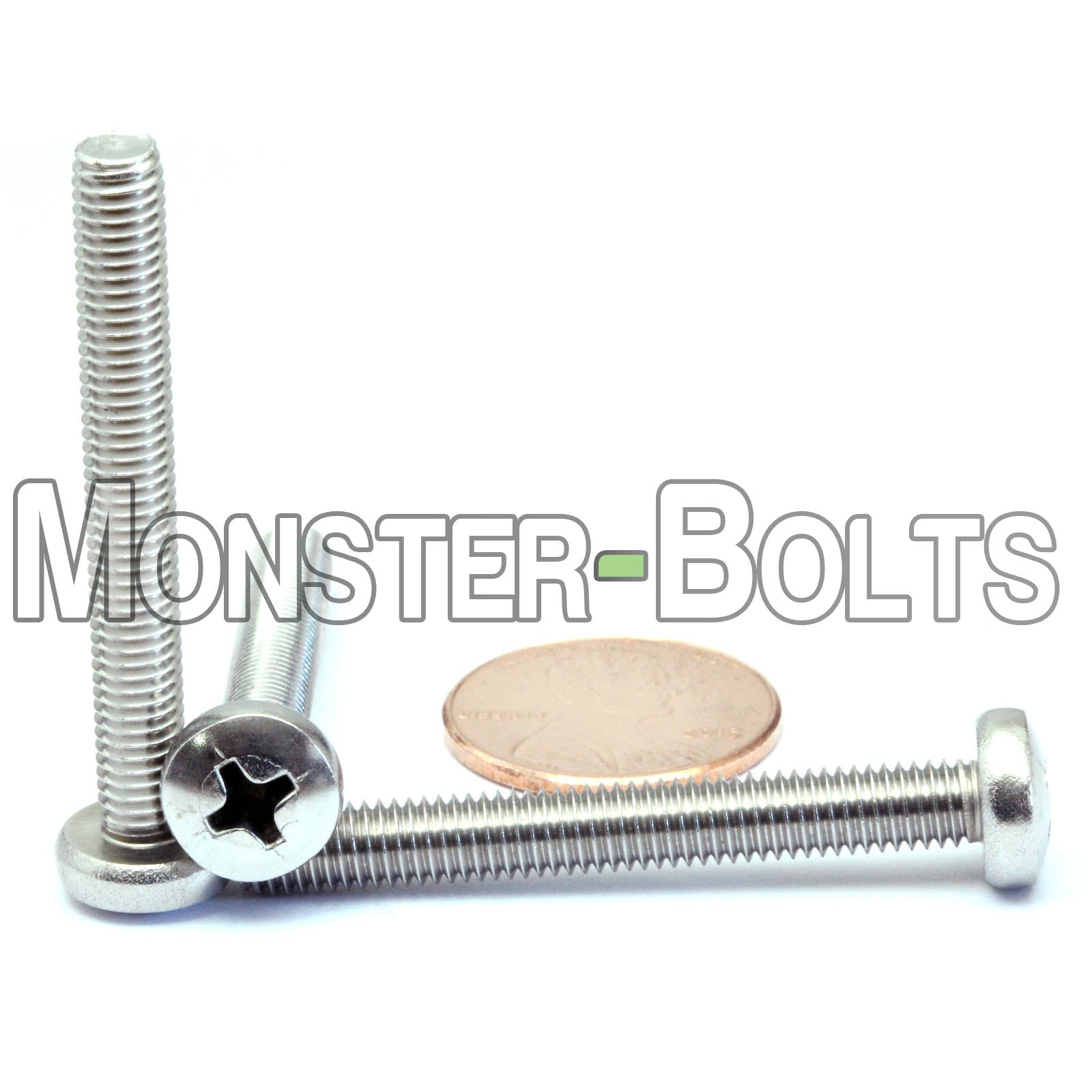 M5 Phillips Pan Head Machine screws, A2 Stainless Steel DIN 7985A Coarse Thread