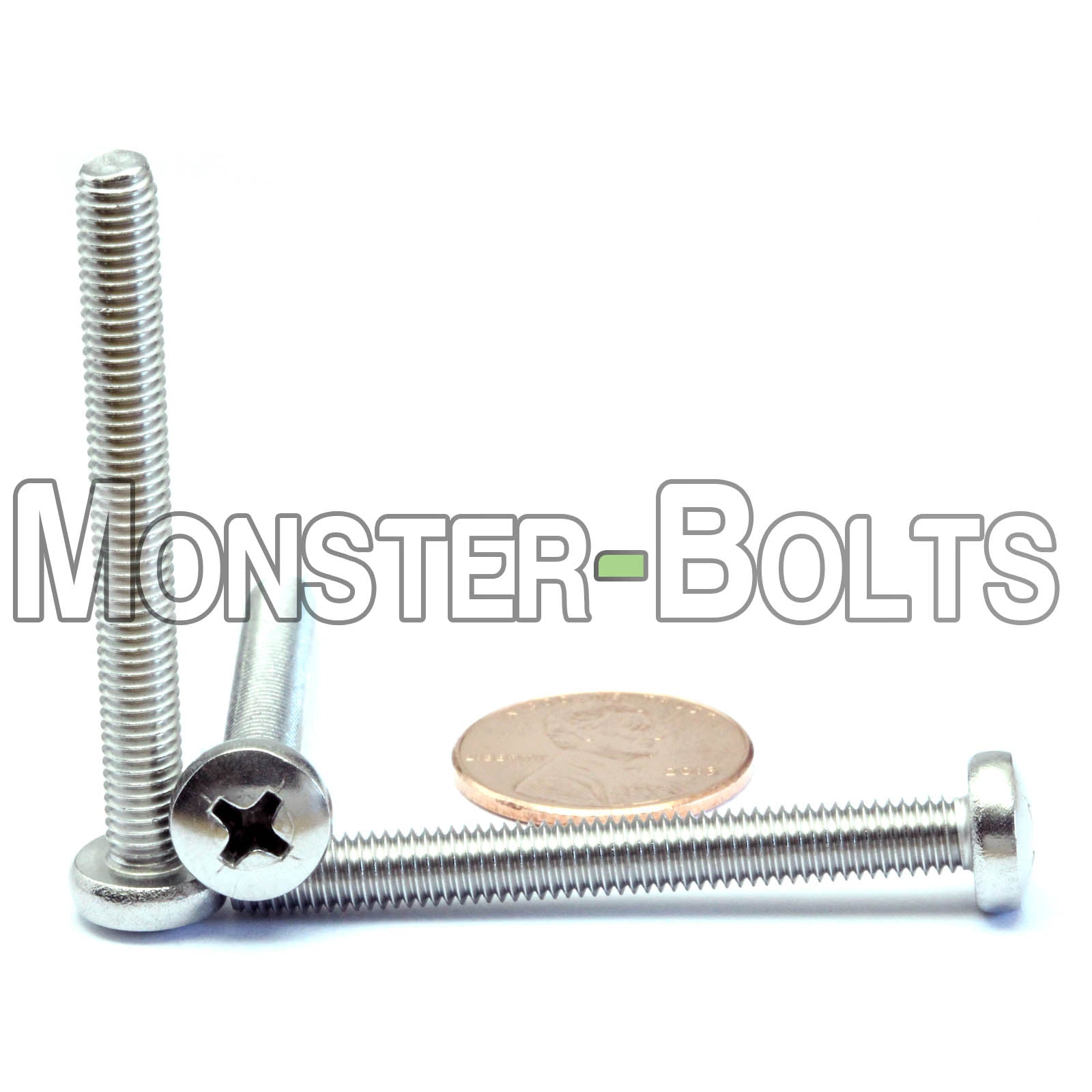 M5 Phillips Pan Head Machine screws, A2 Stainless Steel DIN 7985A Coarse Thread