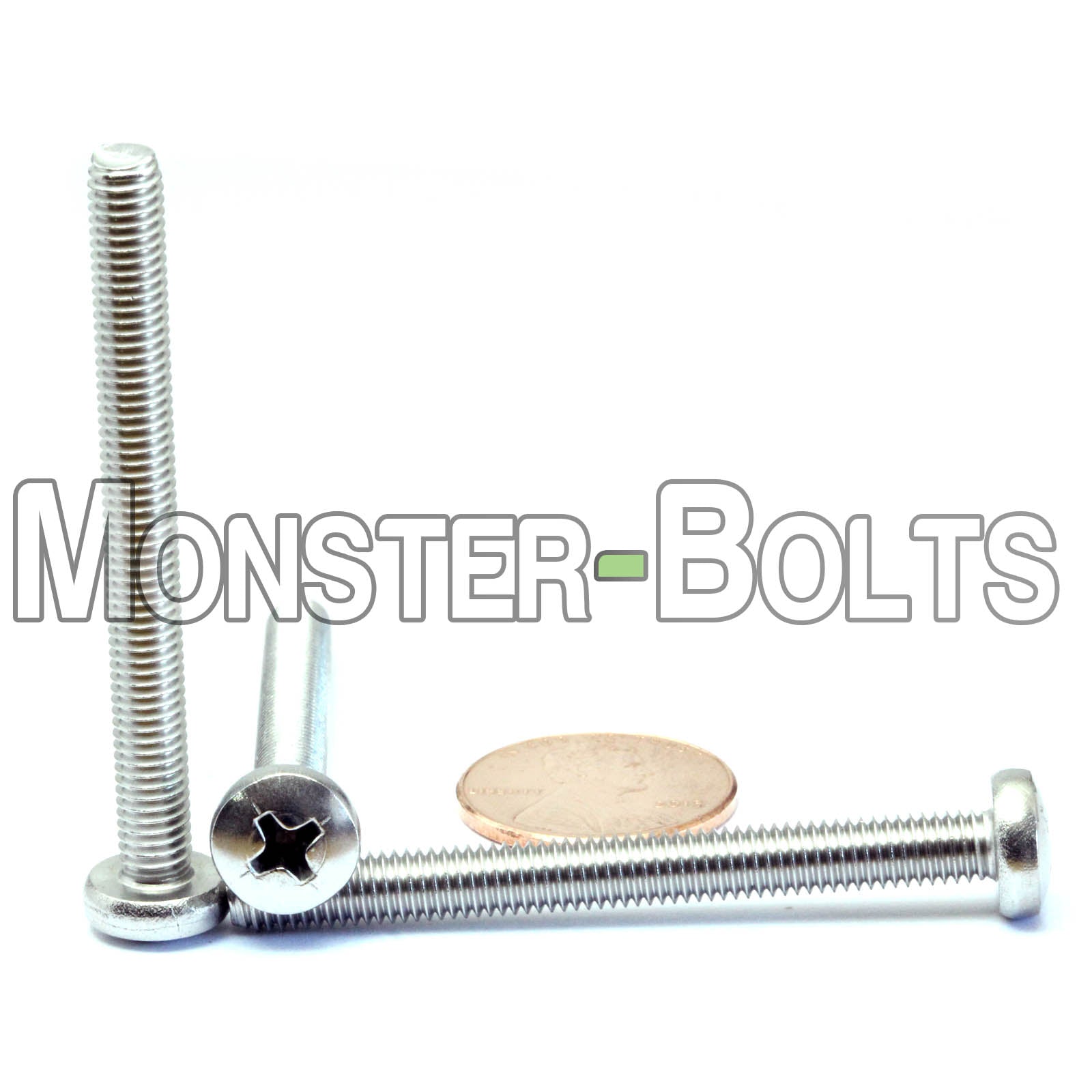 M5 Phillips Pan Head Machine screws, A2 Stainless Steel DIN 7985A Coarse Thread