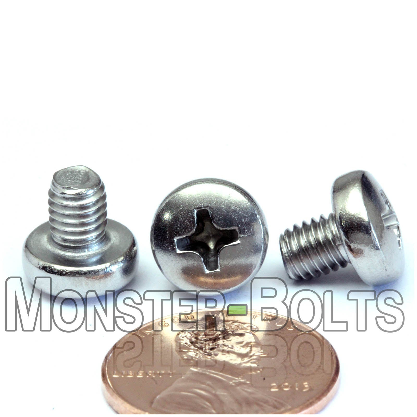 M5 Phillips Pan Head Machine screws, A2 Stainless Steel DIN 7985A Coarse Thread