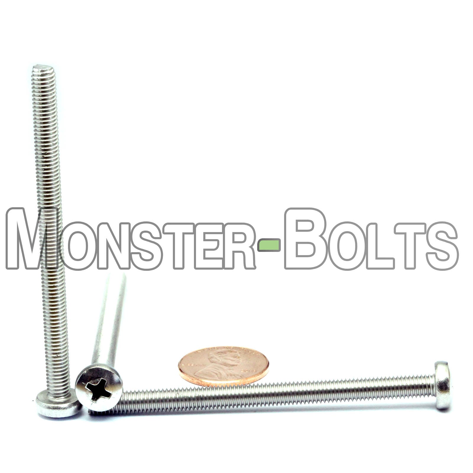 M5 Phillips Pan Head Machine screws, A2 Stainless Steel DIN 7985A Coarse Thread