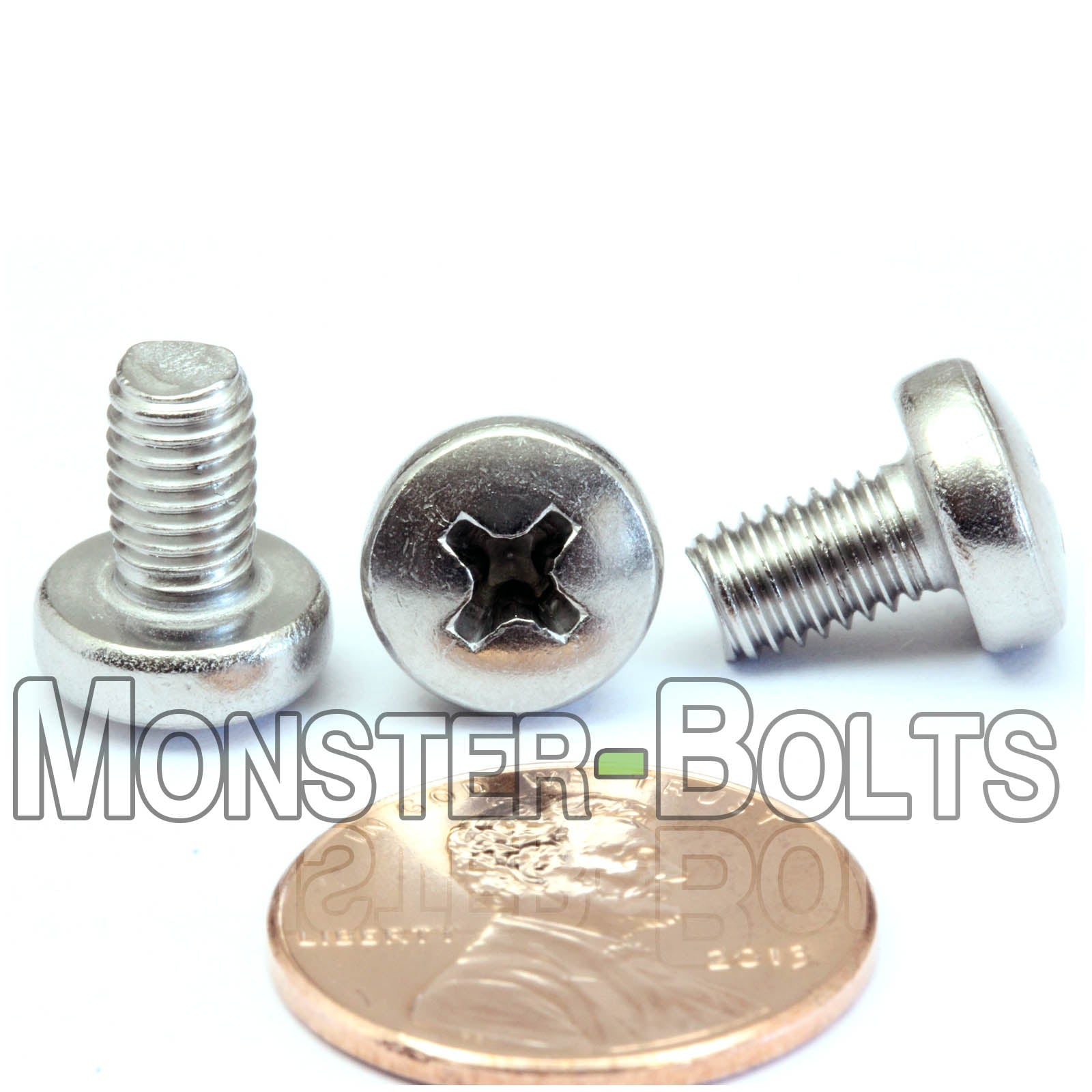 M5 Phillips Pan Head Machine screws, A2 Stainless Steel DIN 7985A Coarse Thread