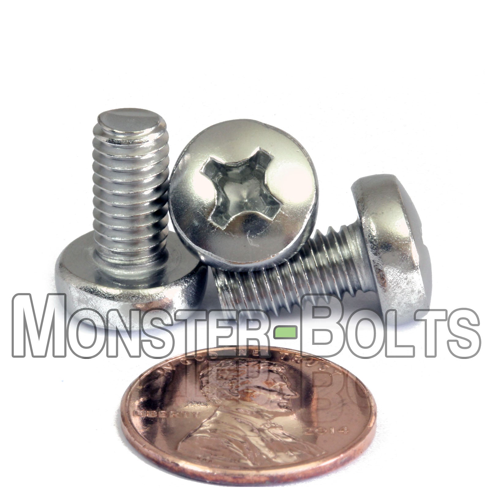 M6 Phillips Pan Head Machine screws, A2 Stainless Steel DIN 7985A Coarse Thread