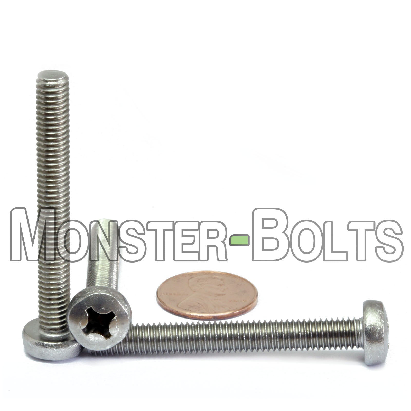 M6 Phillips Pan Head Machine screws, A2 Stainless Steel DIN 7985A Coarse Thread