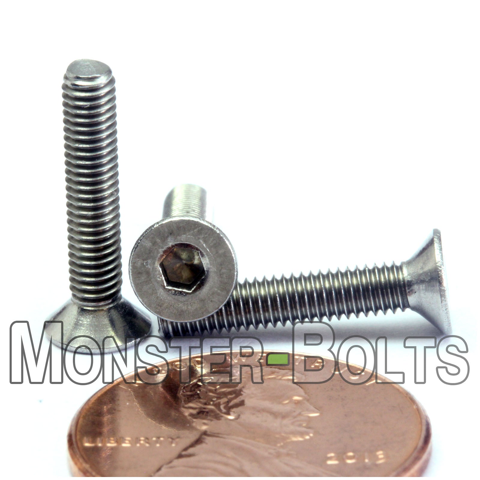 M3 Flat Head Socket Cap screws, Stainless Steel A2 (18-8)