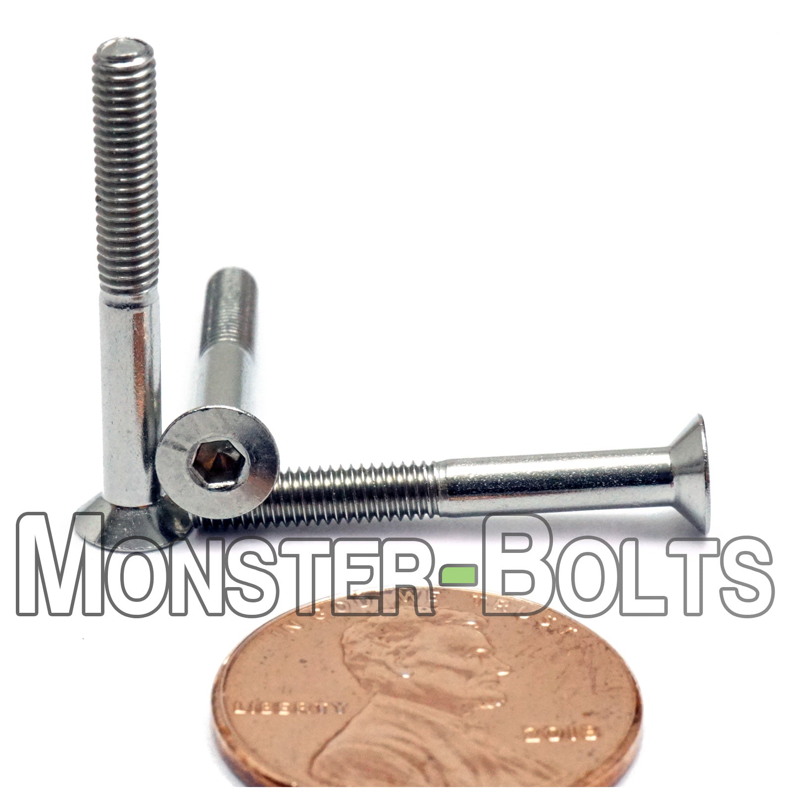 M3 Flat Head Socket Cap screws, Stainless Steel A2 (18-8)