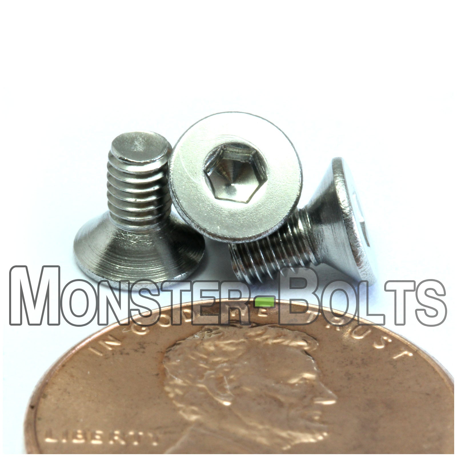 M3 Flat Head Socket Cap screws, Stainless Steel A2 (18-8)