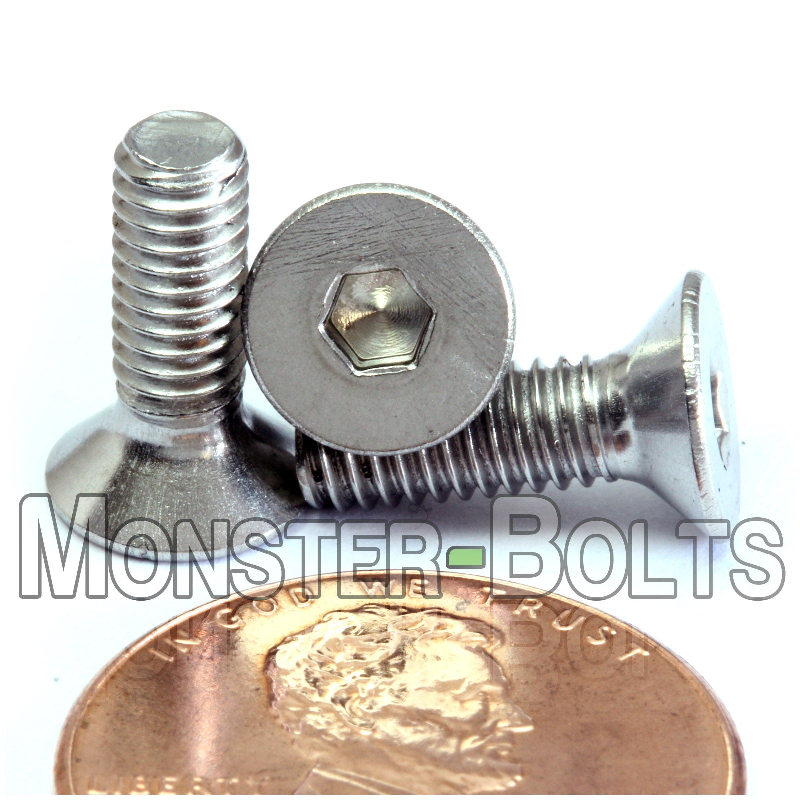 M4 Flat Head Socket Cap screws, Stainless Steel A2 (18-8)