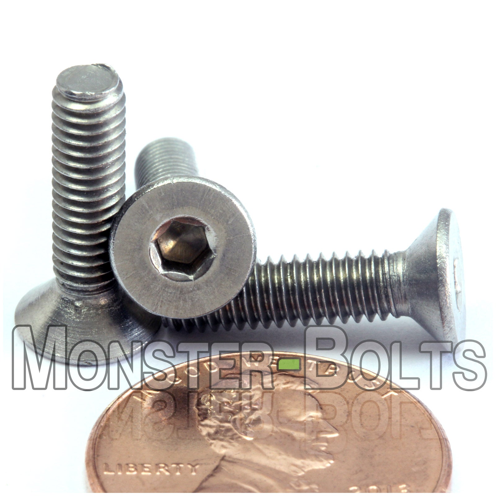 M4 Flat Head Socket Cap screws, Stainless Steel A2 (18-8)