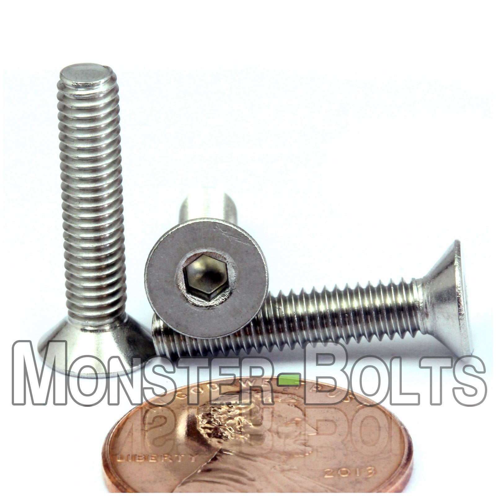 M4 Flat Head Socket Cap screws, Stainless Steel A2 (18-8)