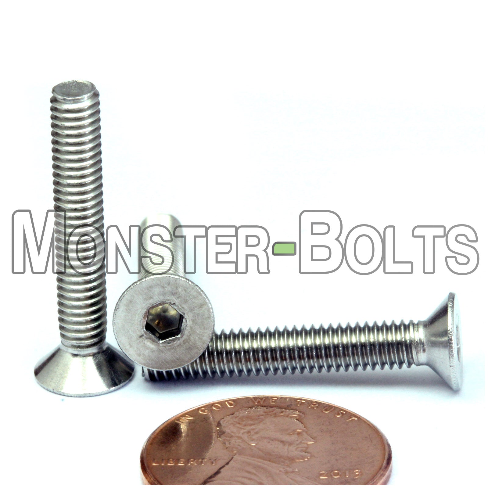 M4 Flat Head Socket Cap screws, Stainless Steel A2 (18-8)