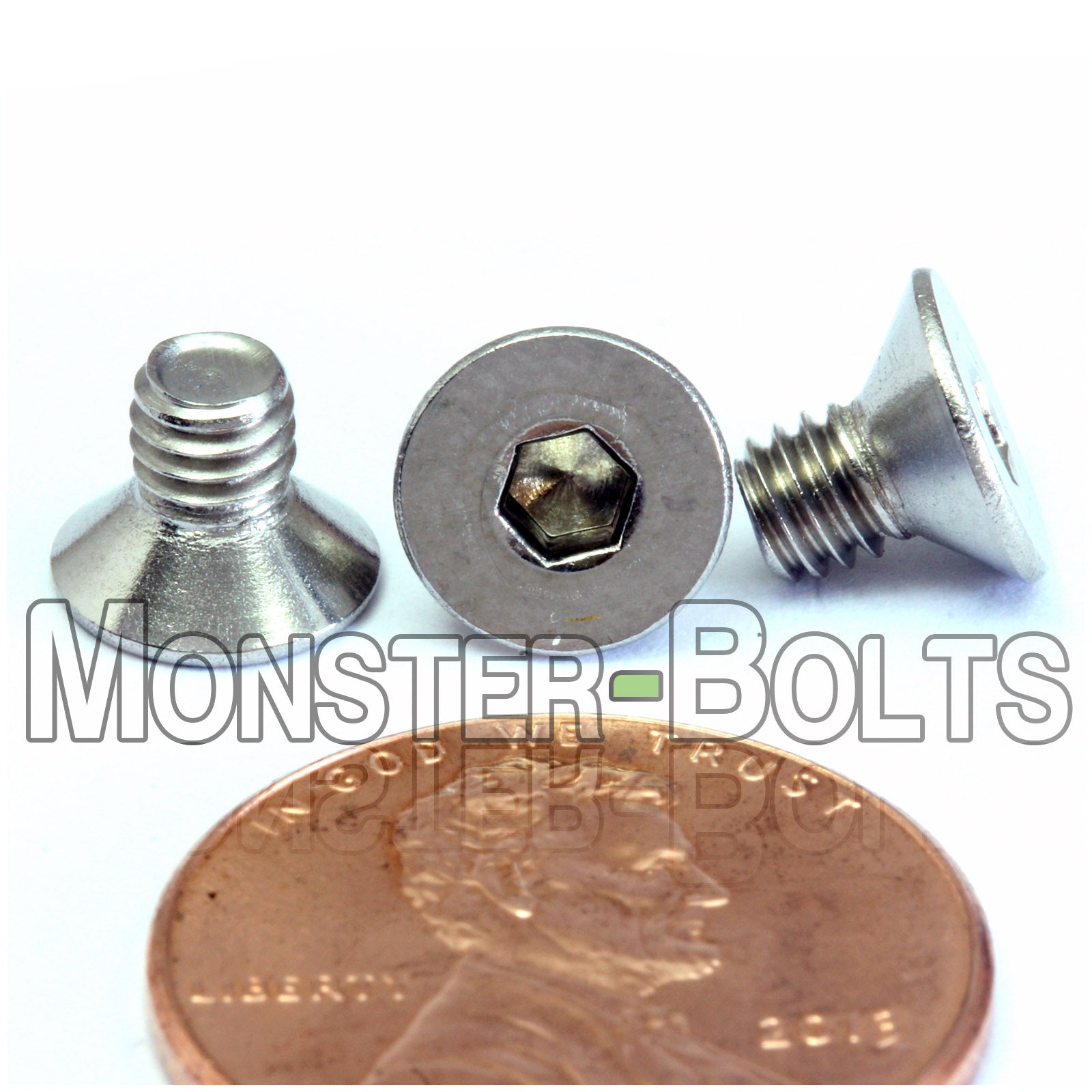 M4 Flat Head Socket Cap screws, Stainless Steel A2 (18-8)