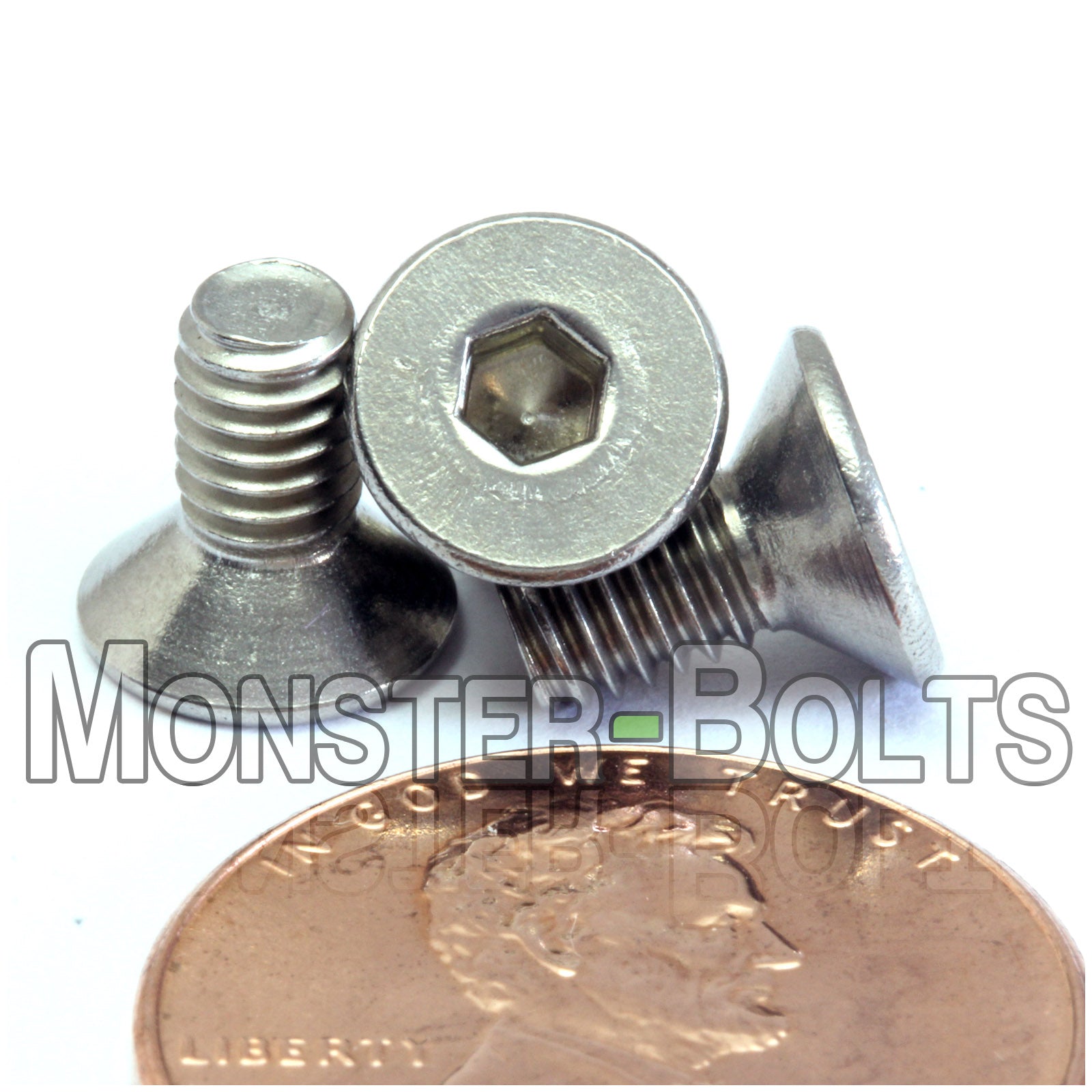 M4 Flat Head Socket Cap screws, Stainless Steel A2 (18-8)