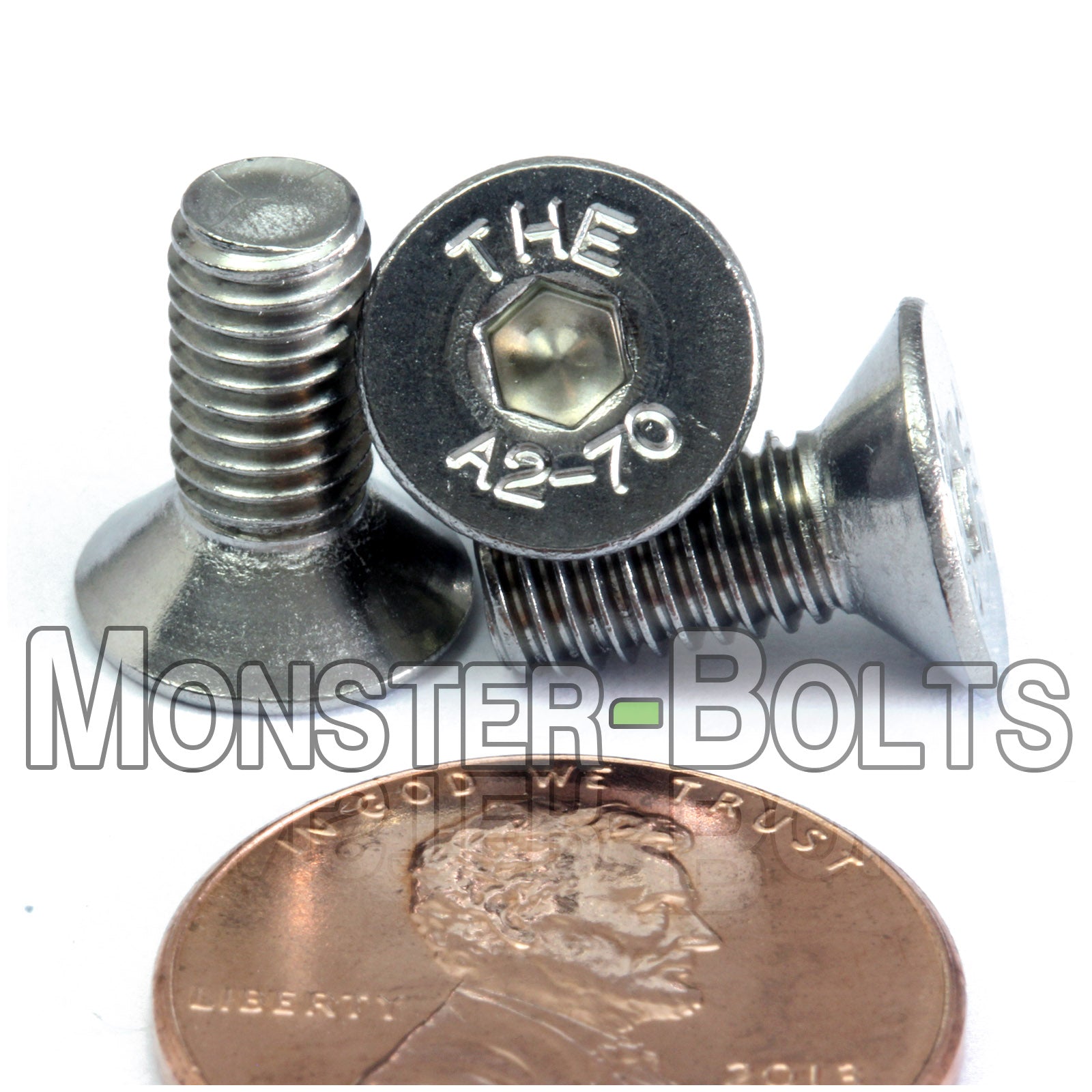 M5 Flat Head Socket Cap screws, Stainless Steel A2 (18-8)