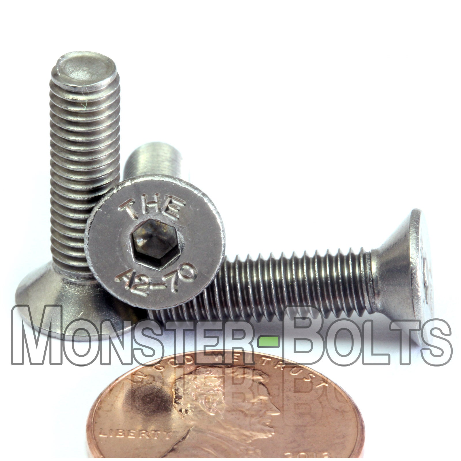 M5 Flat Head Socket Cap screws, Stainless Steel A2 (18-8)