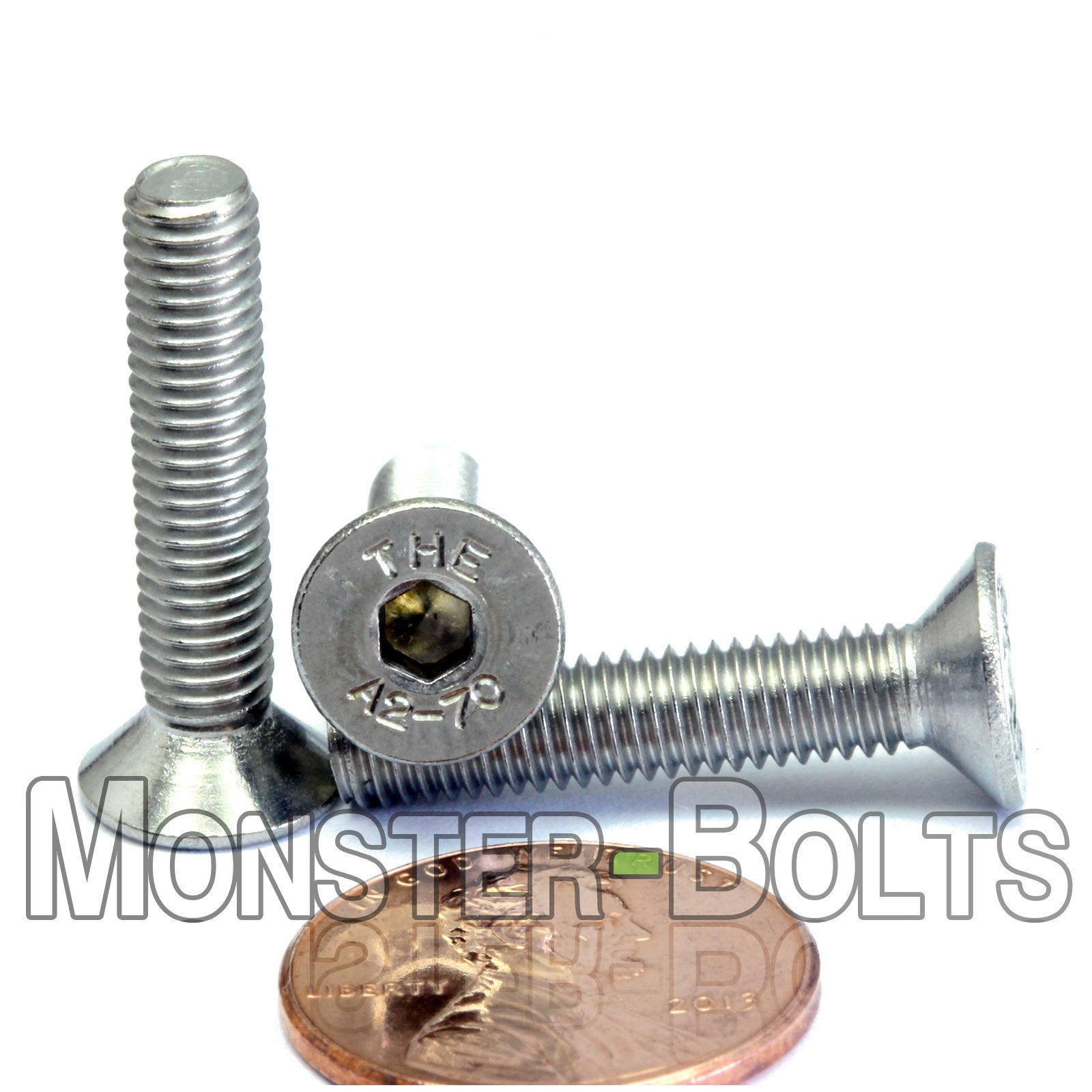 M5 Flat Head Socket Cap screws, Stainless Steel A2 (18-8)