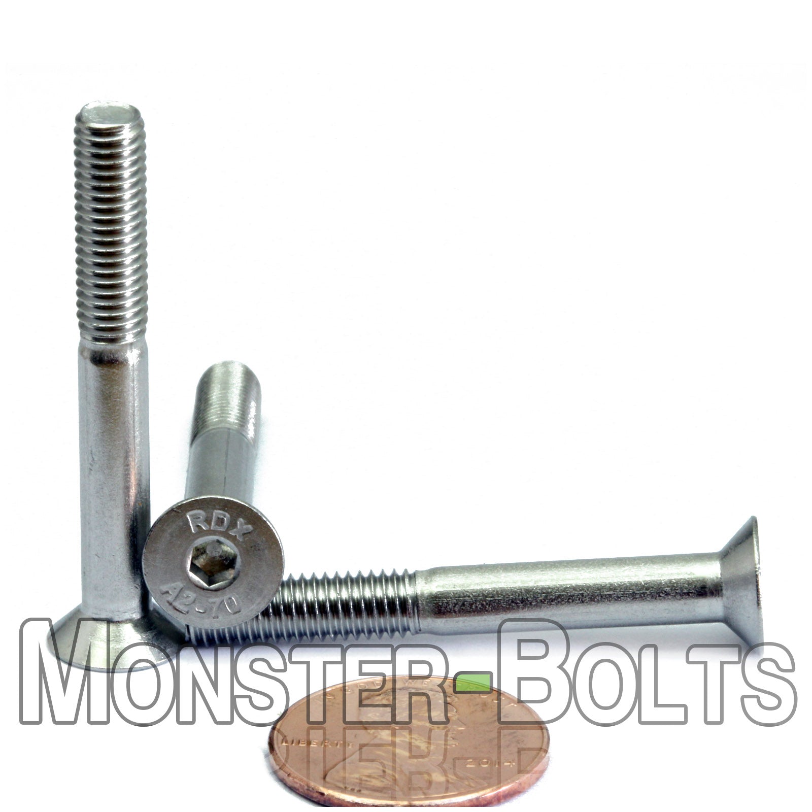 M5 Flat Head Socket Cap screws, Stainless Steel A2 (18-8)