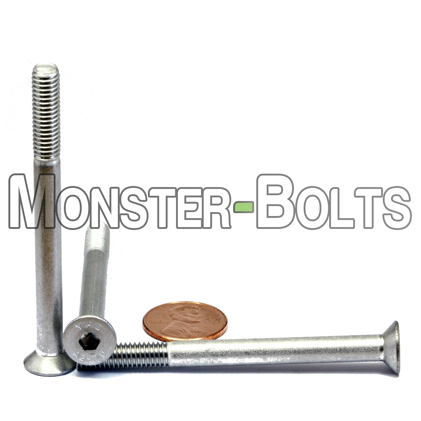 M6 Flat Head Socket Cap screws, Stainless Steel A2 (18-8)