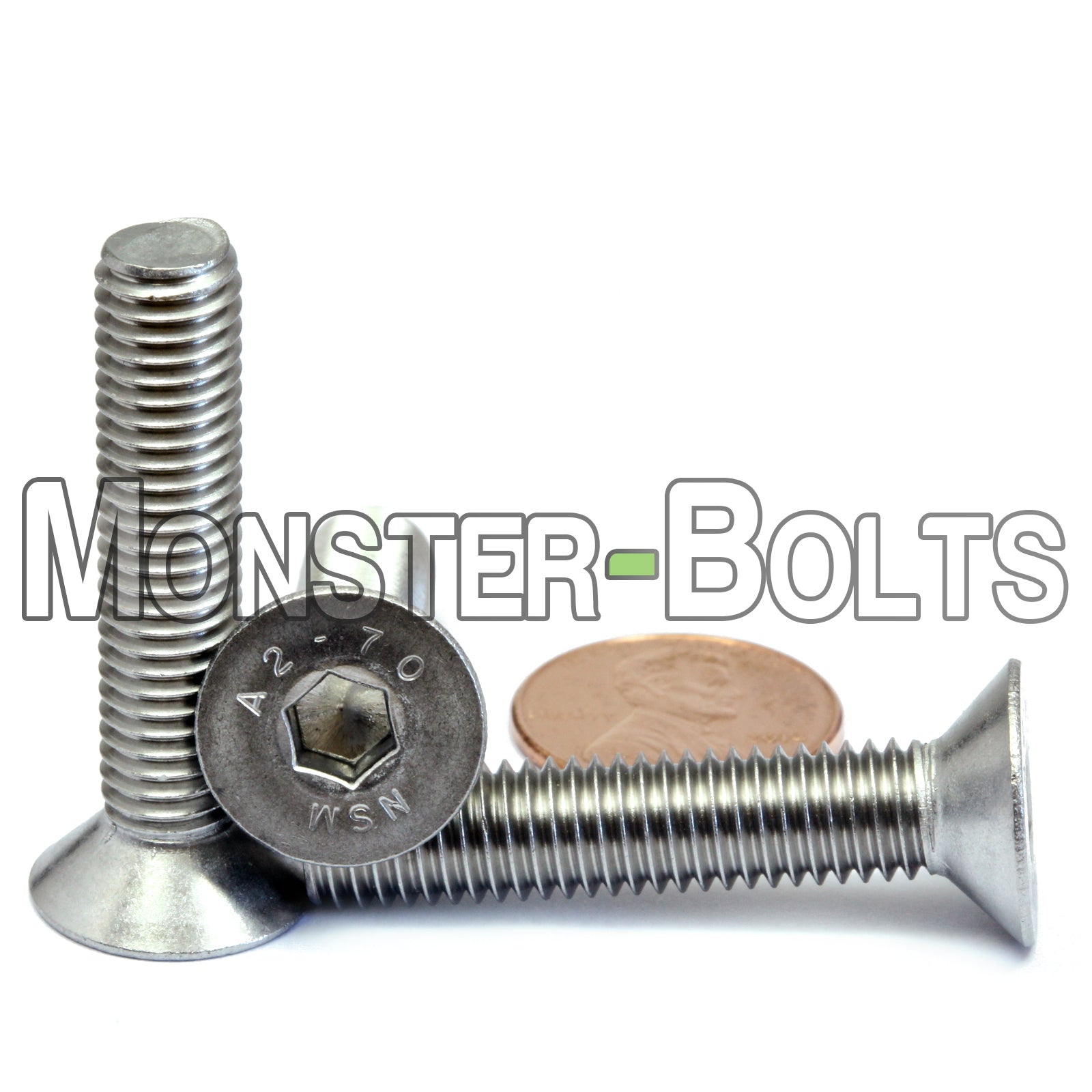 M8 Flat Head Socket Cap screws, Stainless Steel A2 (18-8)