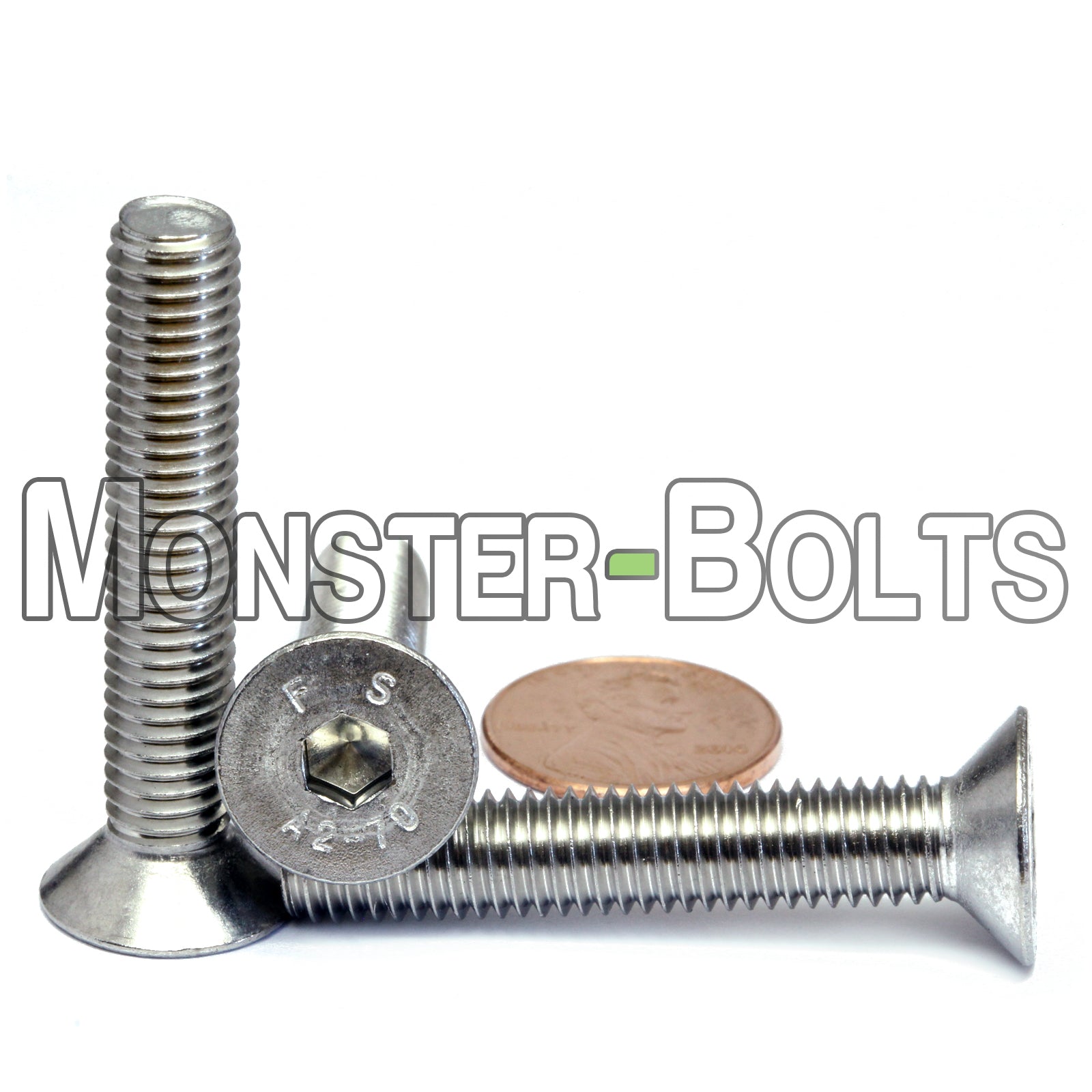 M8 Flat Head Socket Cap screws, Stainless Steel A2 (18-8)