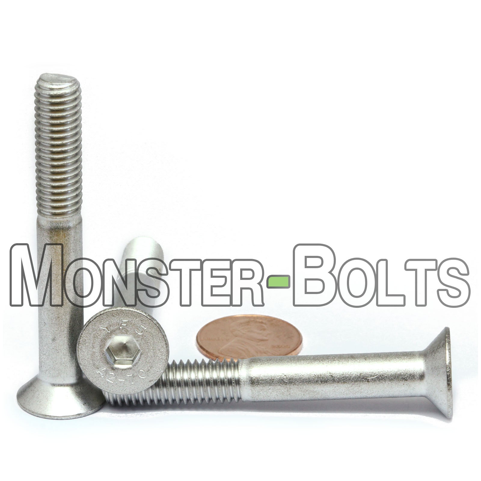 M8 Flat Head Socket Cap screws, Stainless Steel A2 (18-8)