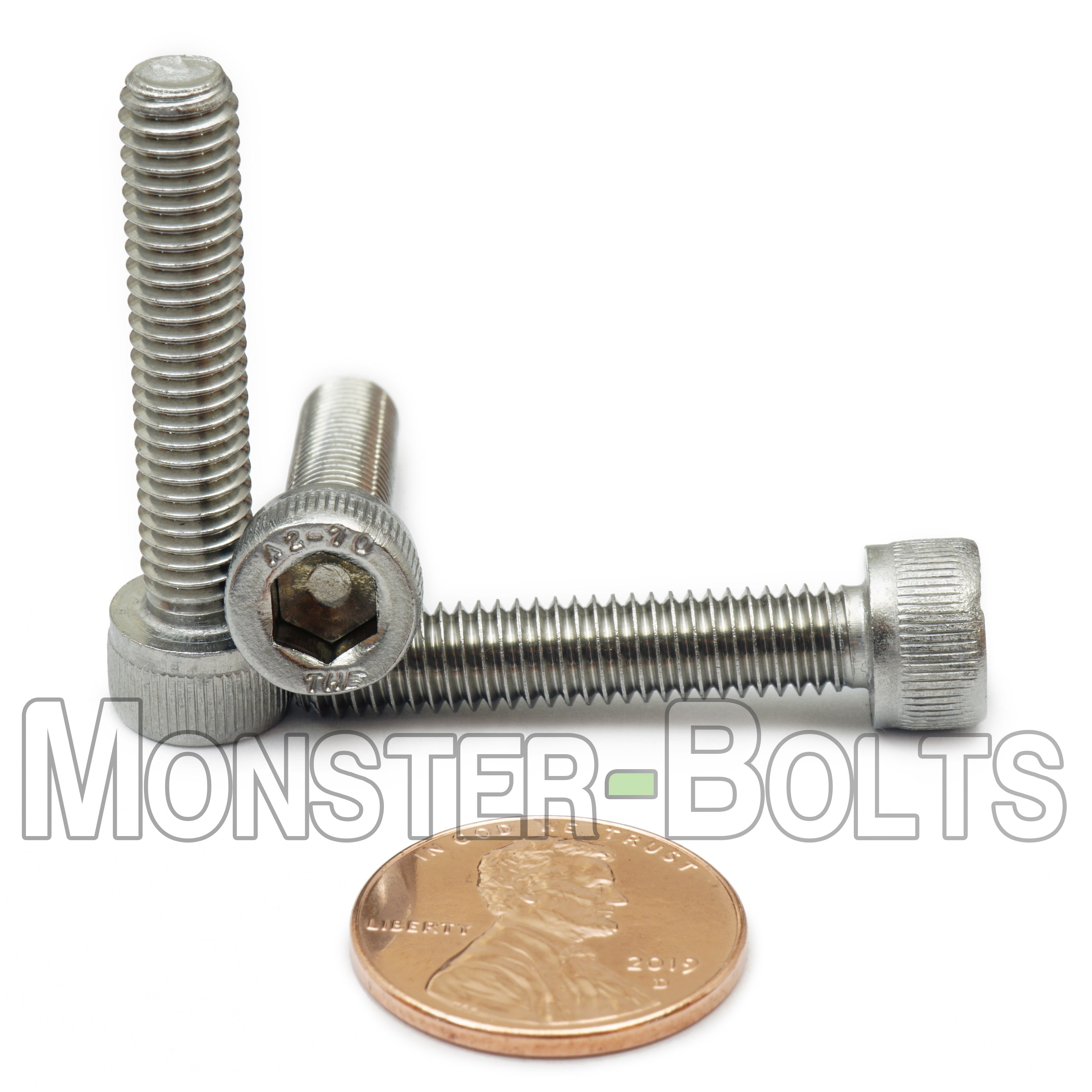 M6 Socket Head Cap screws, Stainless Steel A2 (18-8)