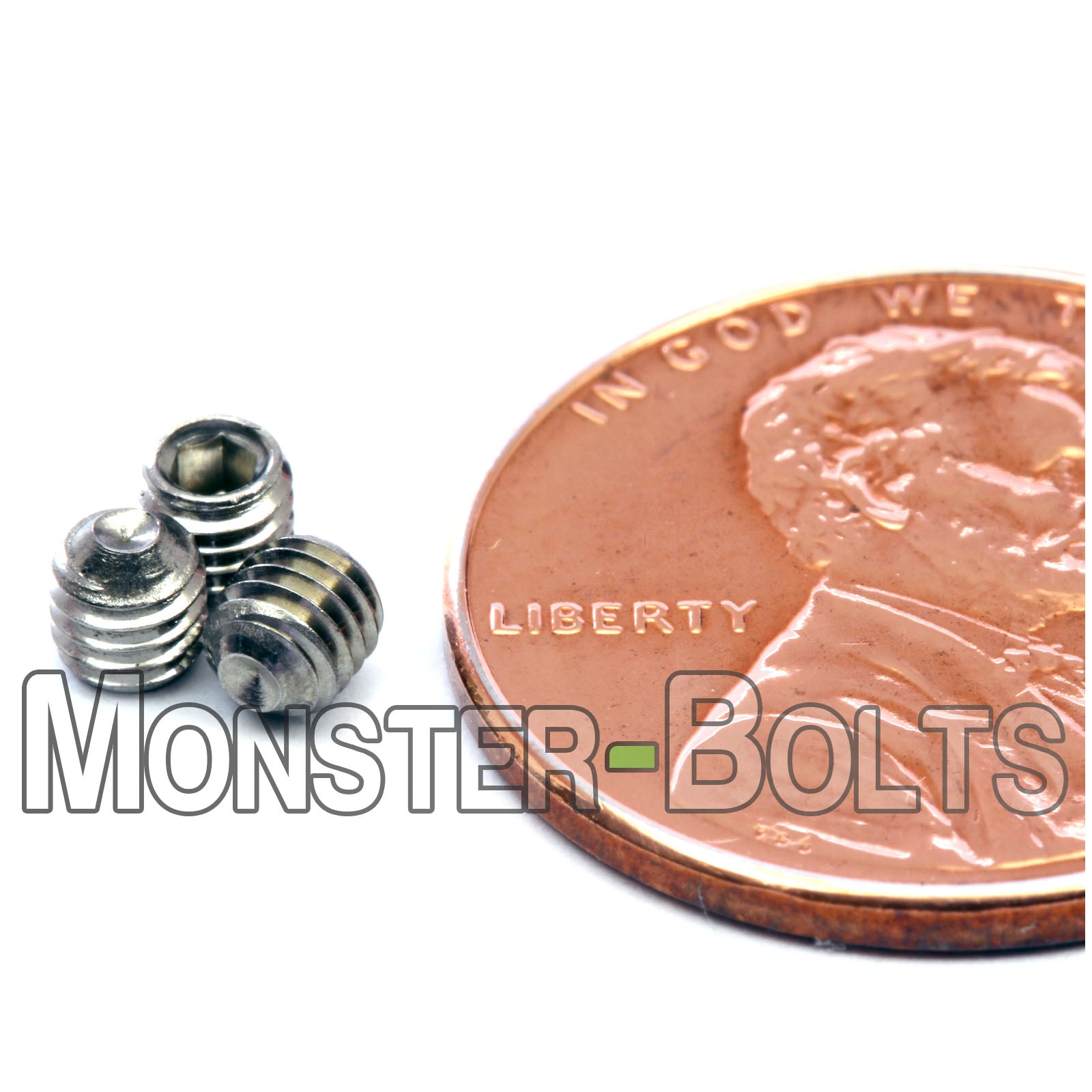 M3 Cup Point Socket Set screws, Stainless Steel A2 (18-8)