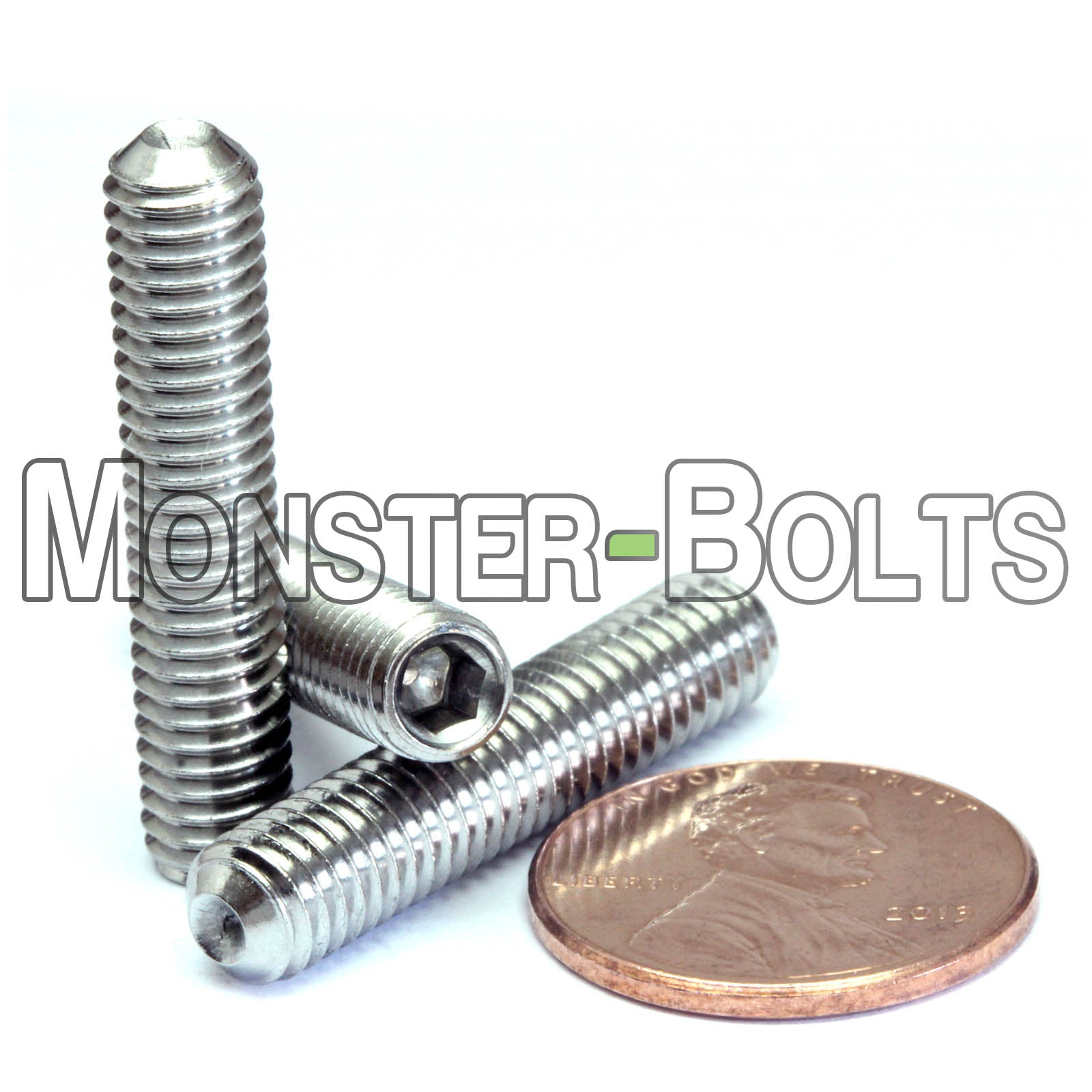 M6 Cup Point Socket Set screws, Stainless Steel A2 (18-8)