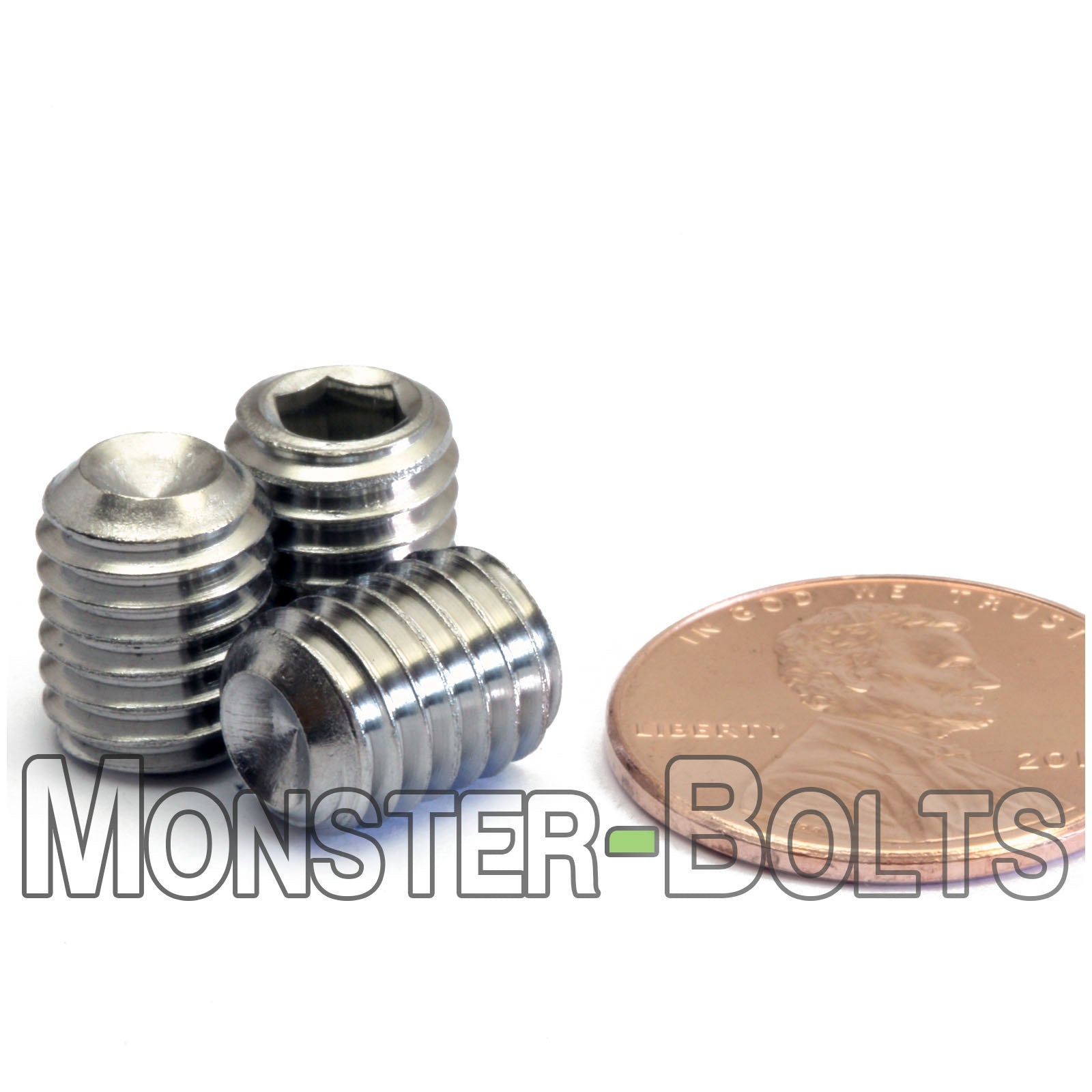 M8 Cup Point Socket Set screws, Stainless Steel A2 (18-8)