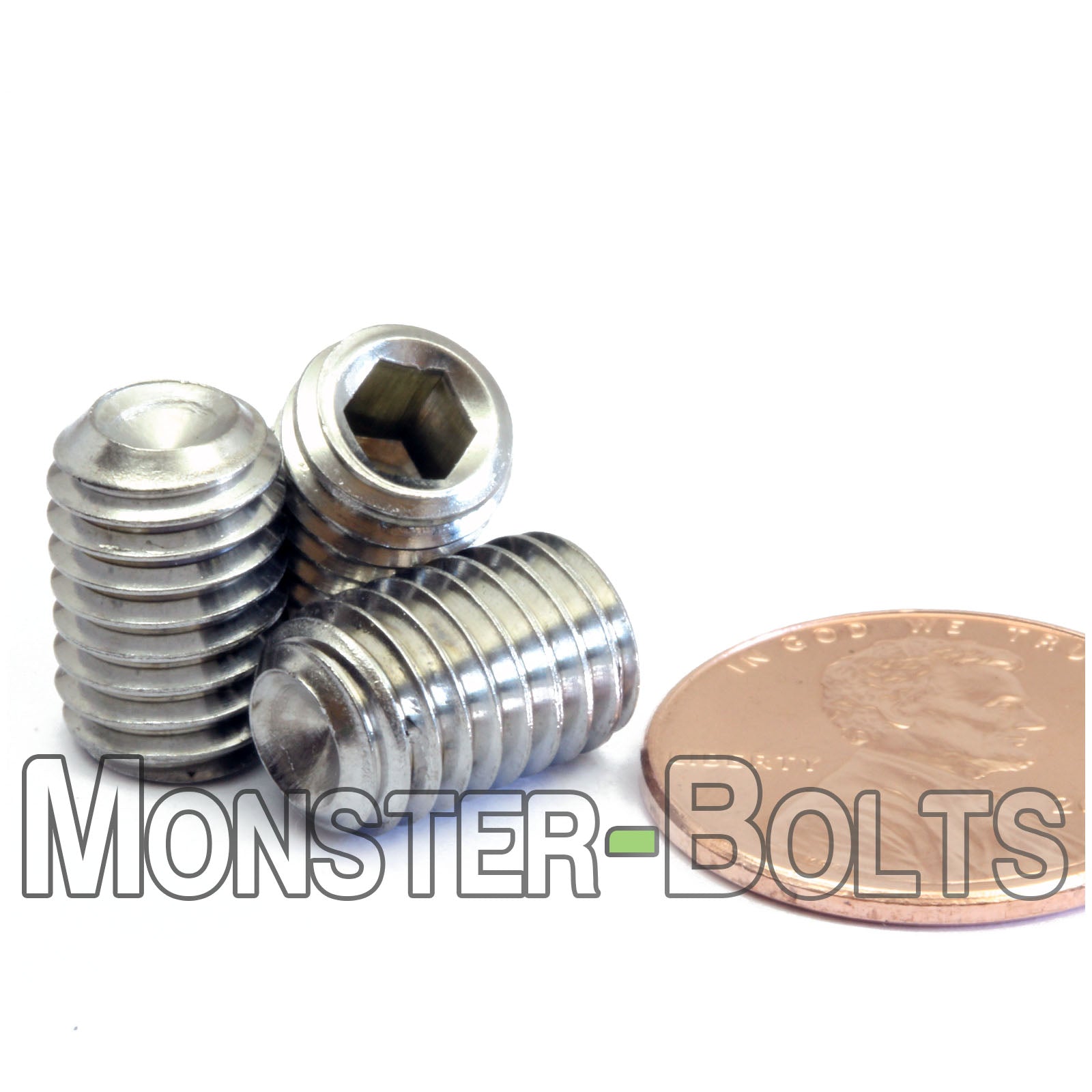 M8 Cup Point Socket Set screws, Stainless Steel A2 (18-8)