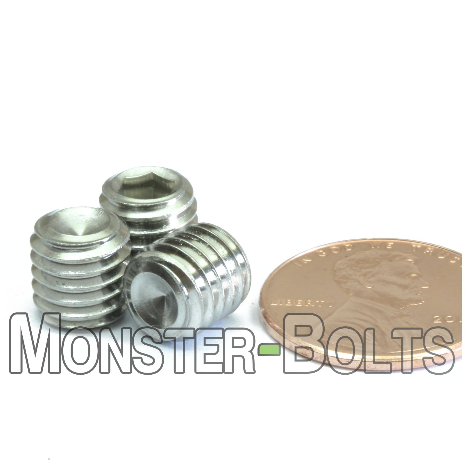 M8 Cup Point Socket Set screws, Stainless Steel A2 (18-8)