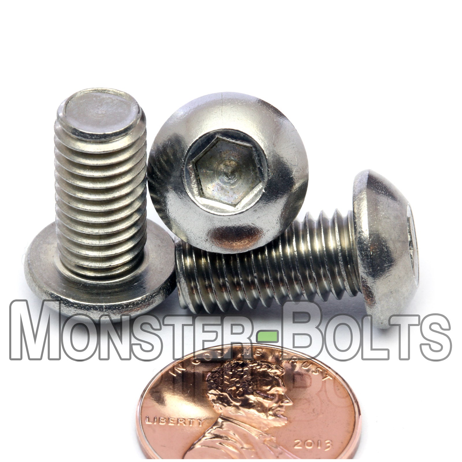 M8 Button Head Socket Cap screws, Stainless Steel A2 (18-8)