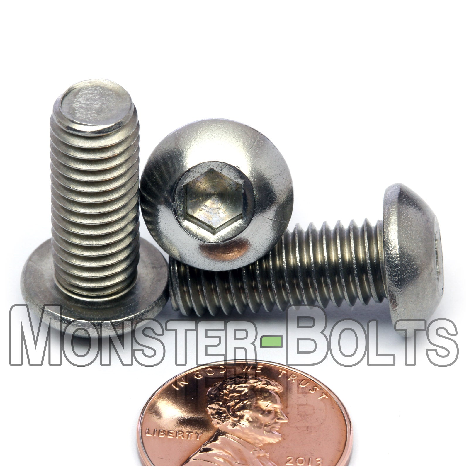 M8 Button Head Socket Cap screws, Stainless Steel A2 (18-8)