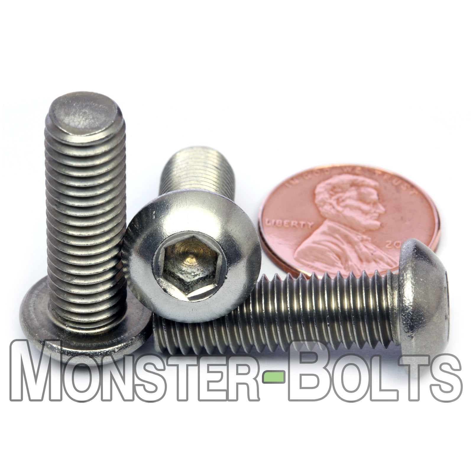 M8 Button Head Socket Cap screws, Stainless Steel A2 (18-8)