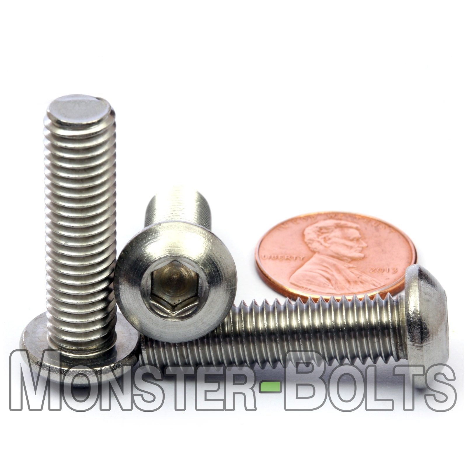 M8 Button Head Socket Cap screws, Stainless Steel A2 (18-8)