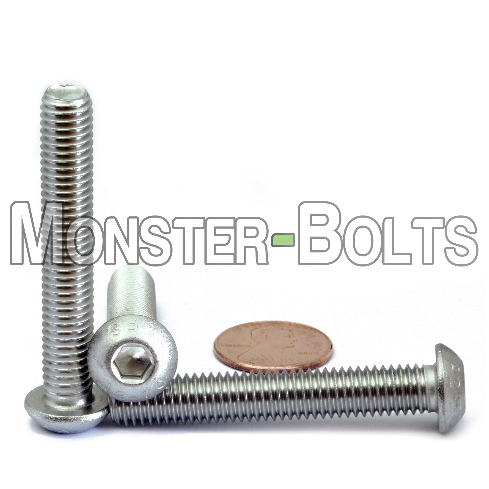 M8 Button Head Socket Cap screws, Stainless Steel A2 (18-8)