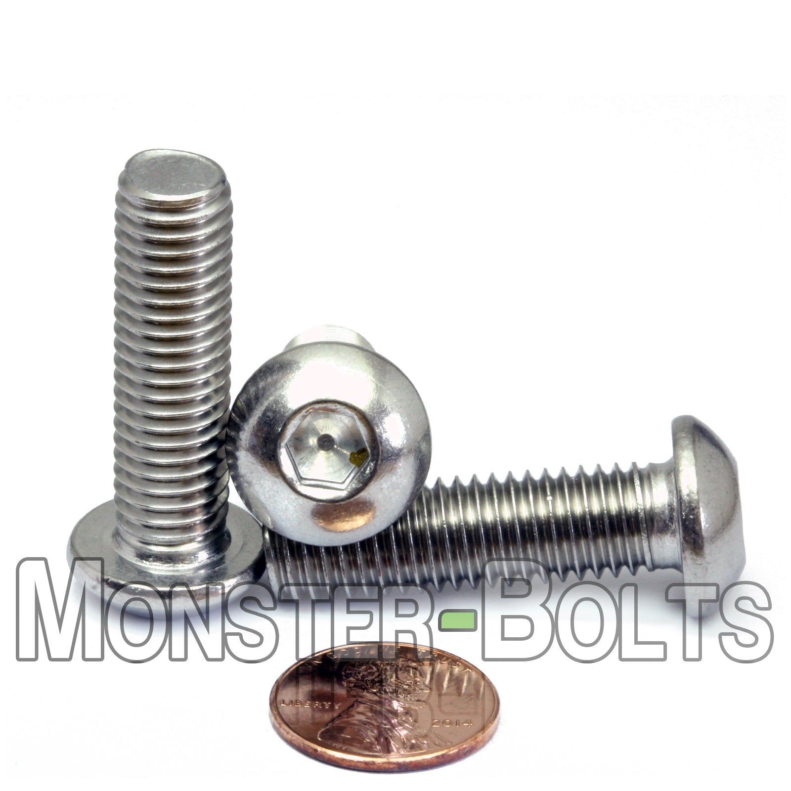 M10 Button Head Socket Cap screws, Stainless Steel A2 (18-8)