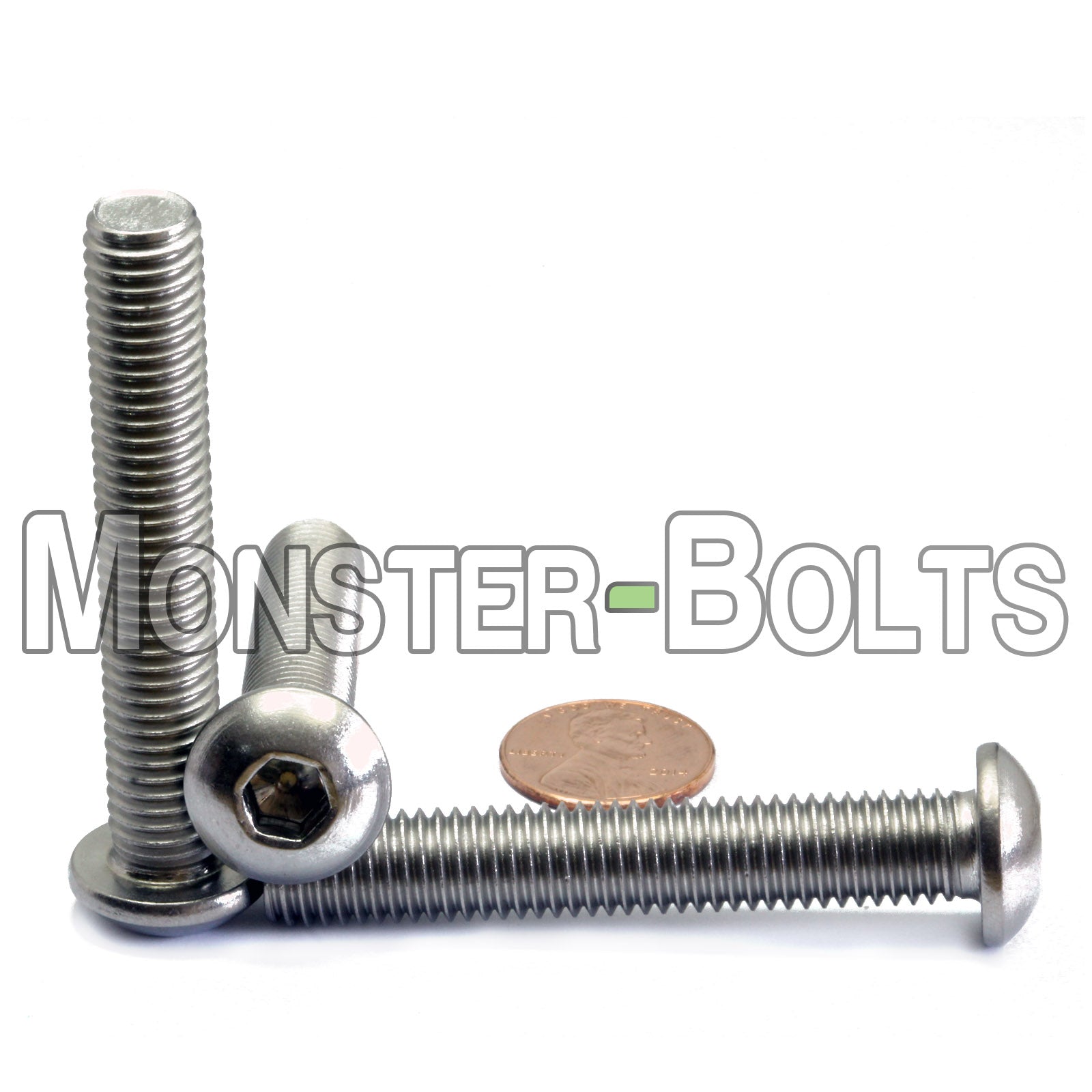 M10 Button Head Socket Cap screws, Stainless Steel A2 (18-8)