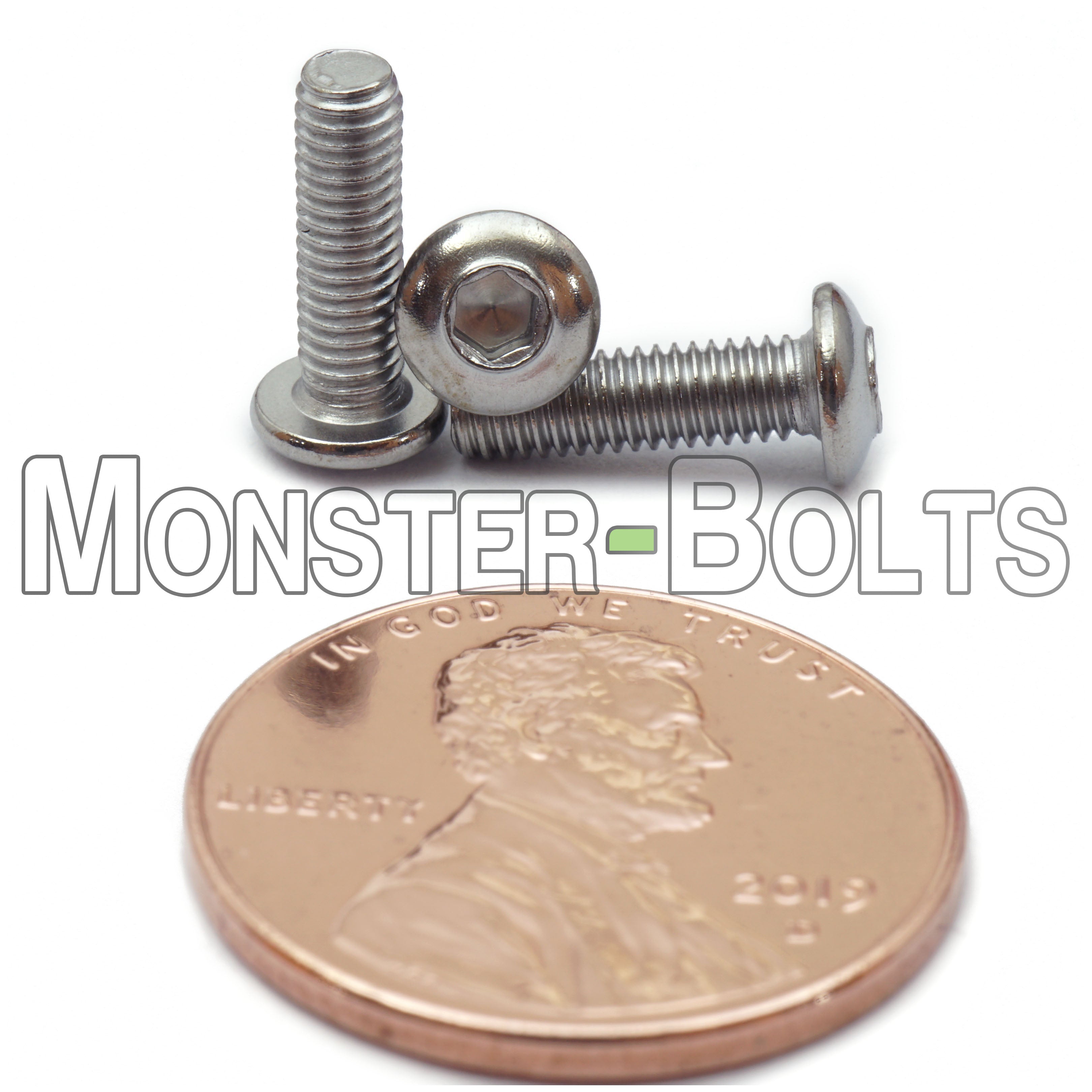 M3 Button Head Socket Cap screws, Stainless Steel A2 (18-8)