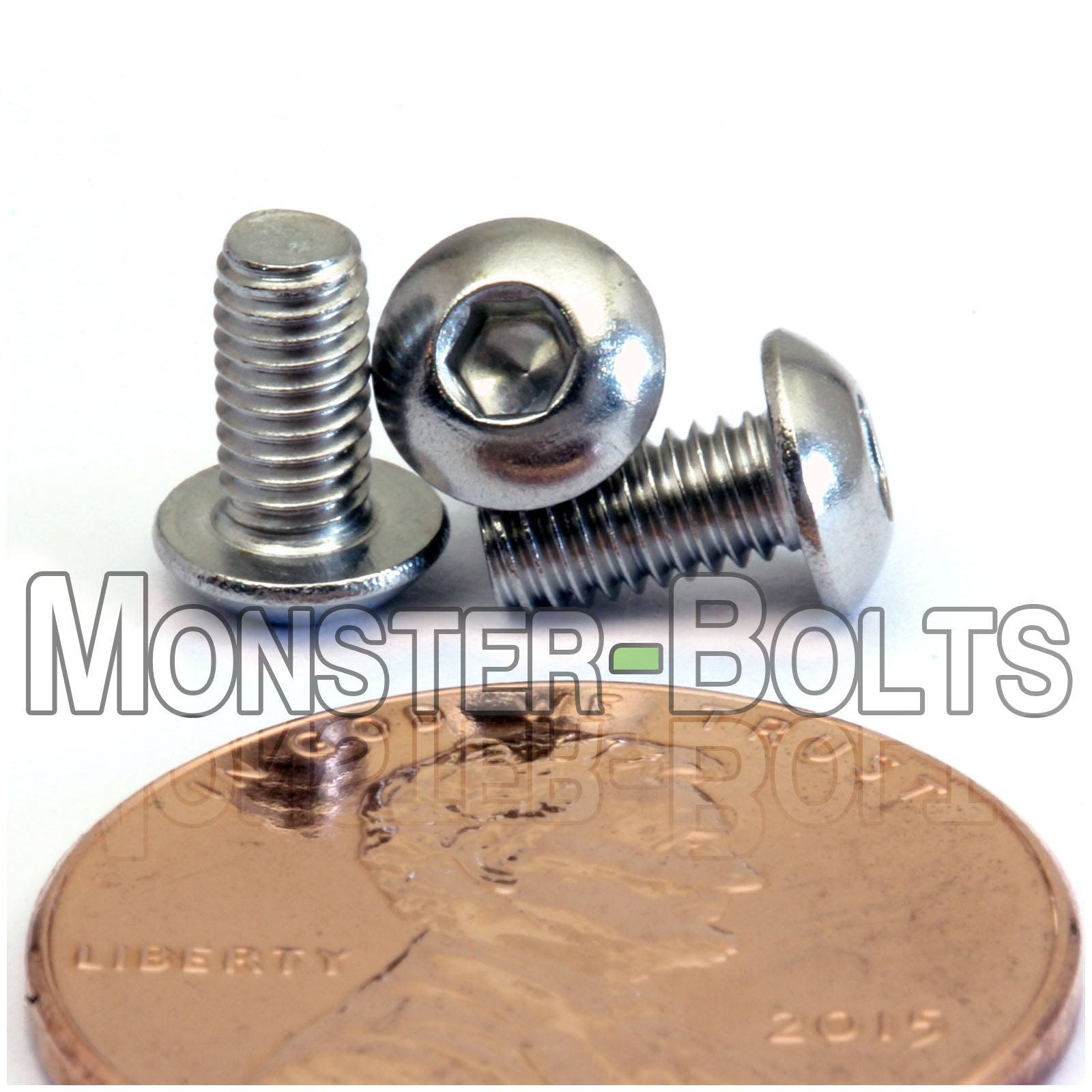 M3 Button Head Socket Cap screws, Stainless Steel A2 (18-8)