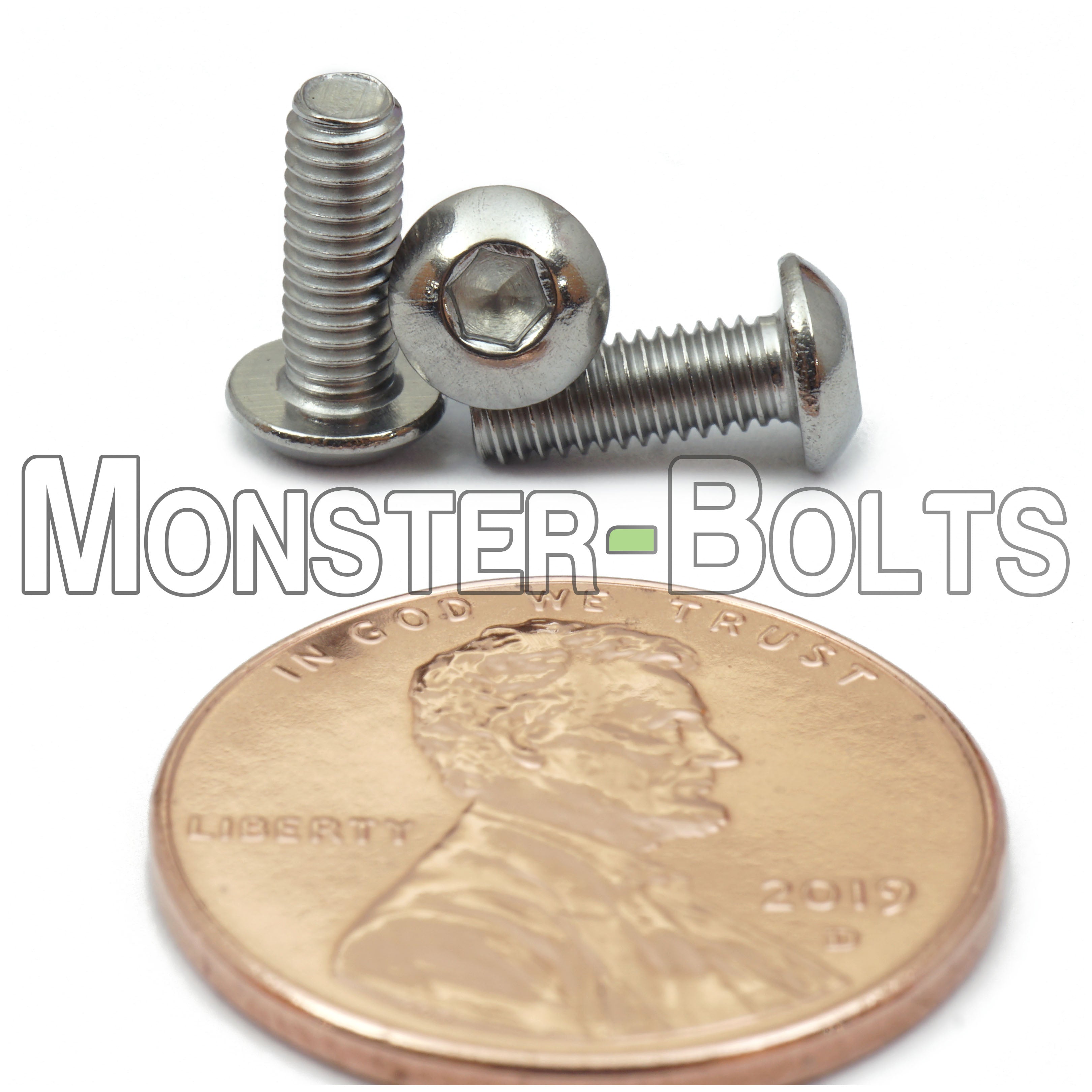 M3 Button Head Socket Cap screws, Stainless Steel A2 (18-8)