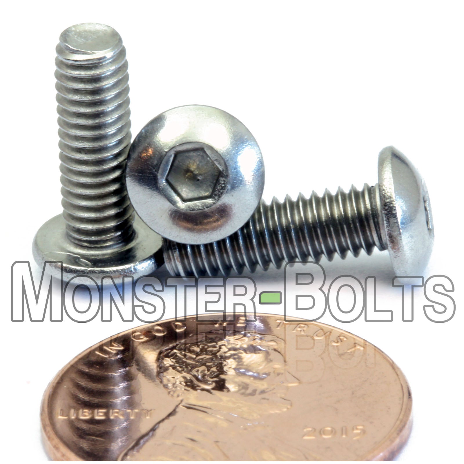 M4 Button Head Socket Cap screws, Stainless Steel A2 (18-8)