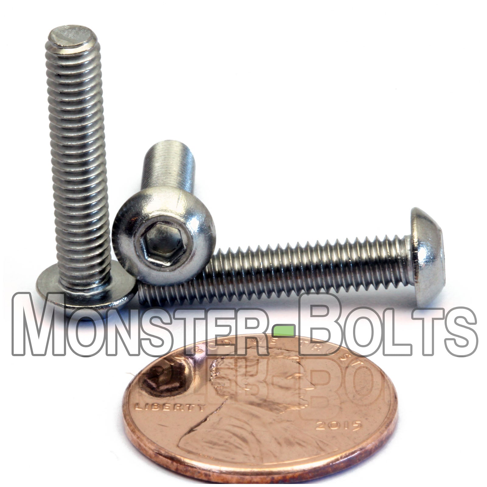 M4 Button Head Socket Cap screws, Stainless Steel A2 (18-8)