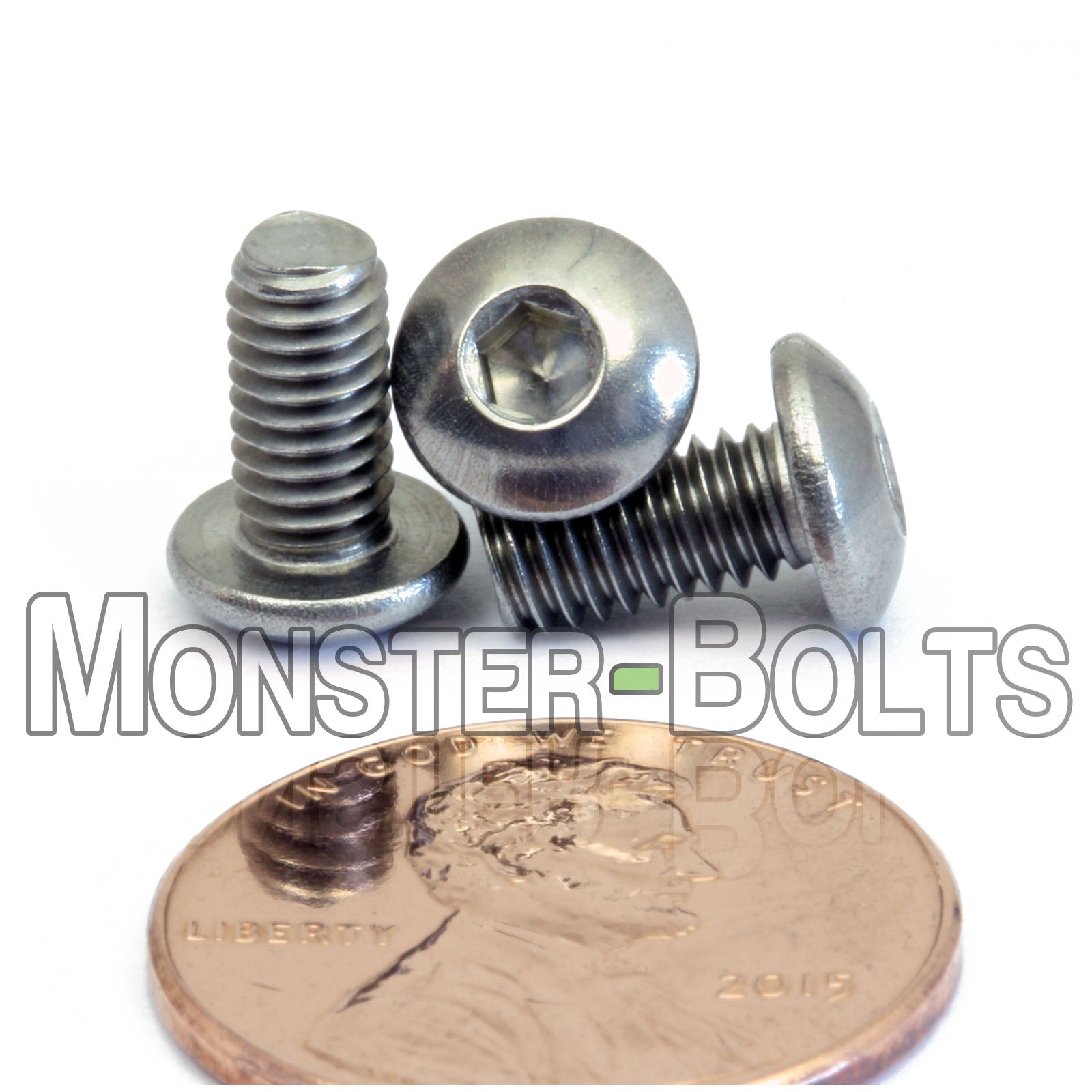 M4 Button Head Socket Cap screws, Stainless Steel A2 (18-8)