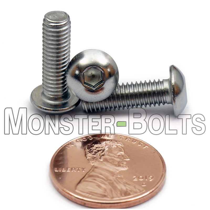 M5 Button Head Socket Cap screws, Stainless Steel A2 (18-8)