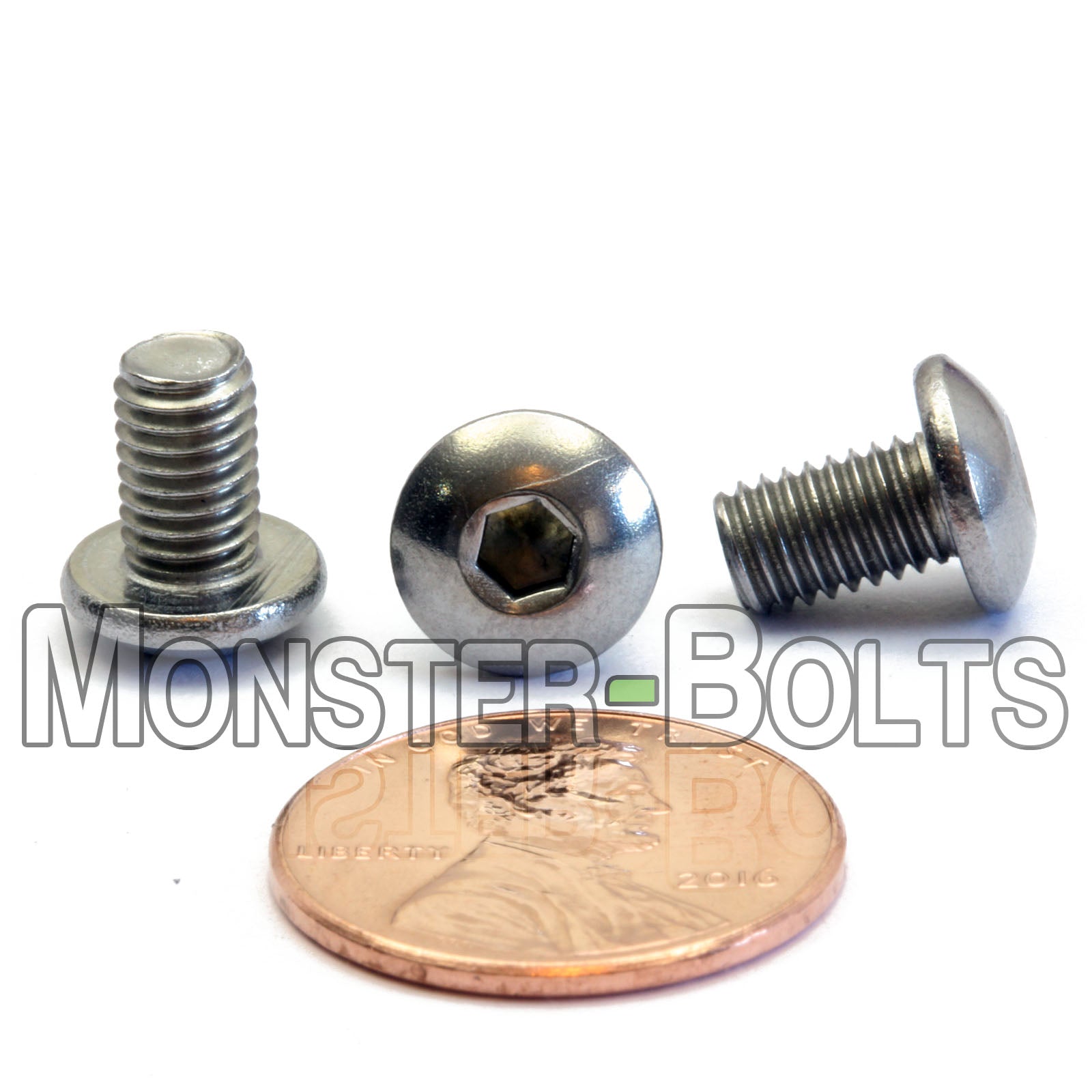 M5 Button Head Socket Cap screws, Stainless Steel A2 (18-8)